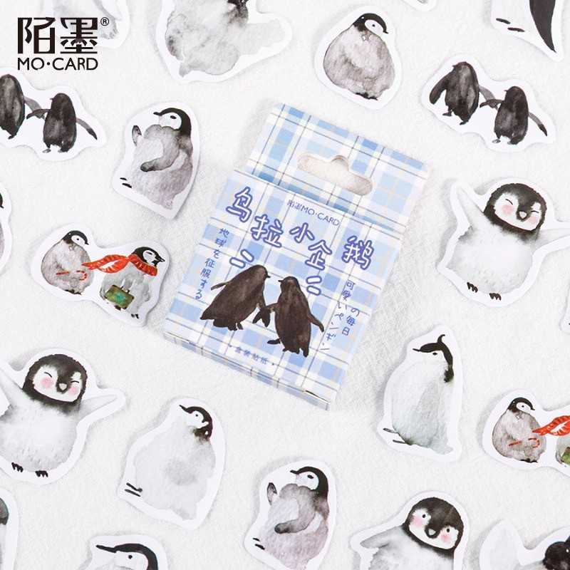 สติ๊กเกอร์กล่องไดคัท Penguin