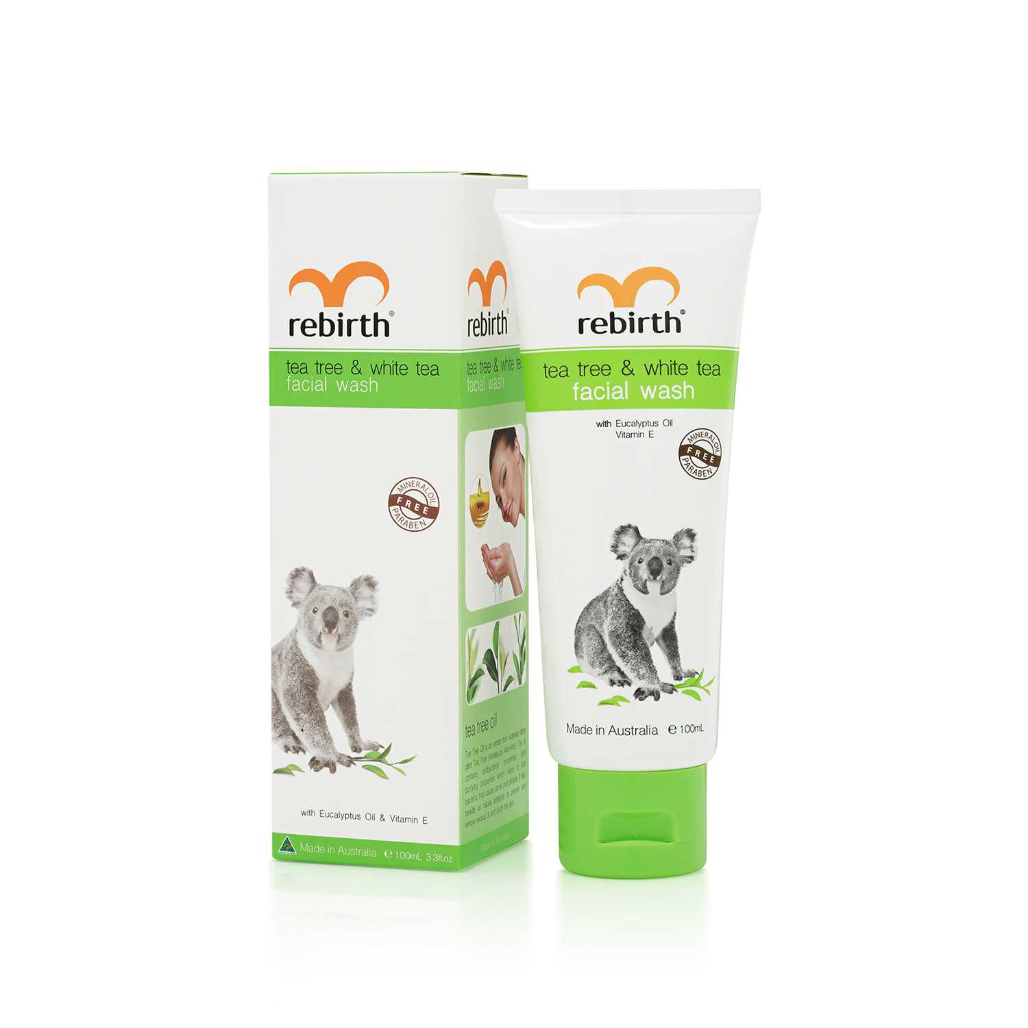 Rebirth Tea Tree & White tea Facial wash 100 ml.