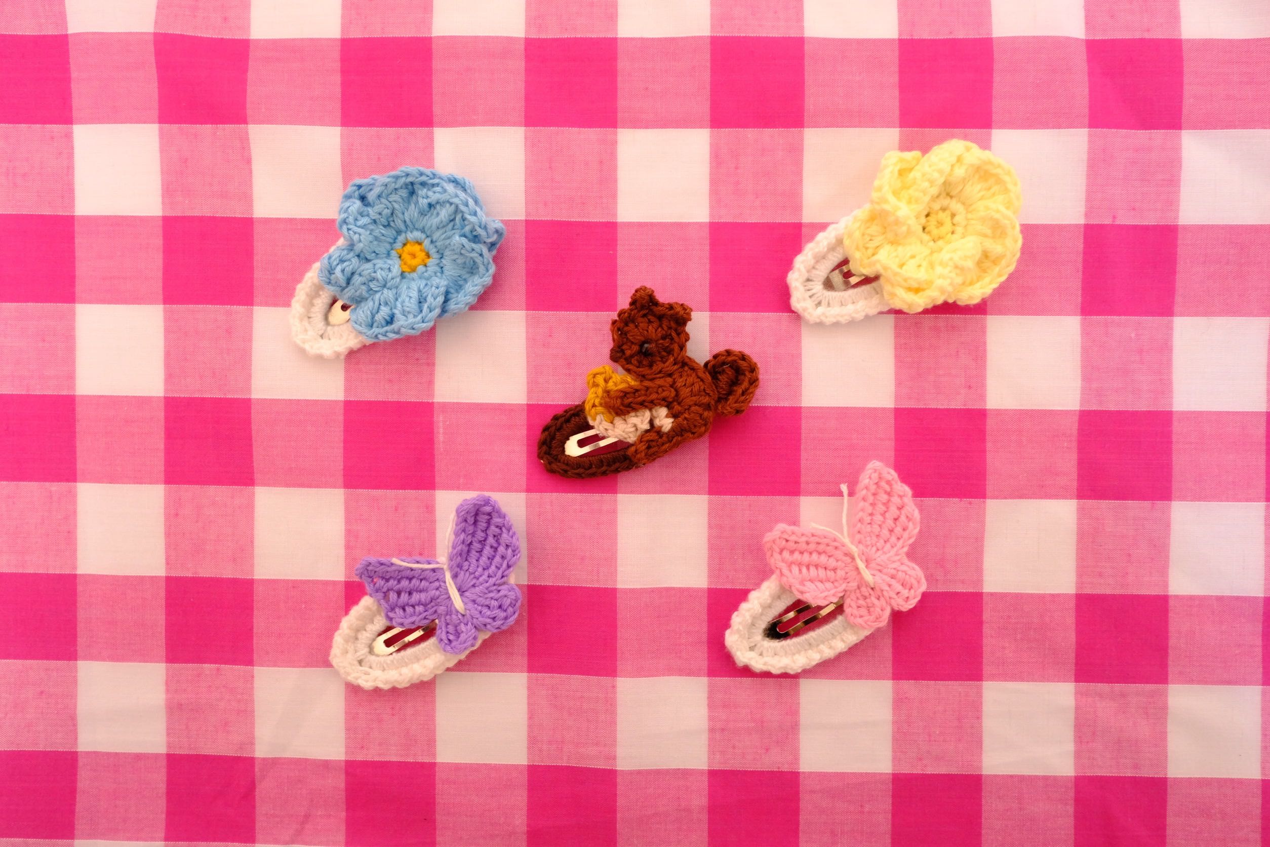 NEW Crochet Hair Clip 🐿️🌼🦋