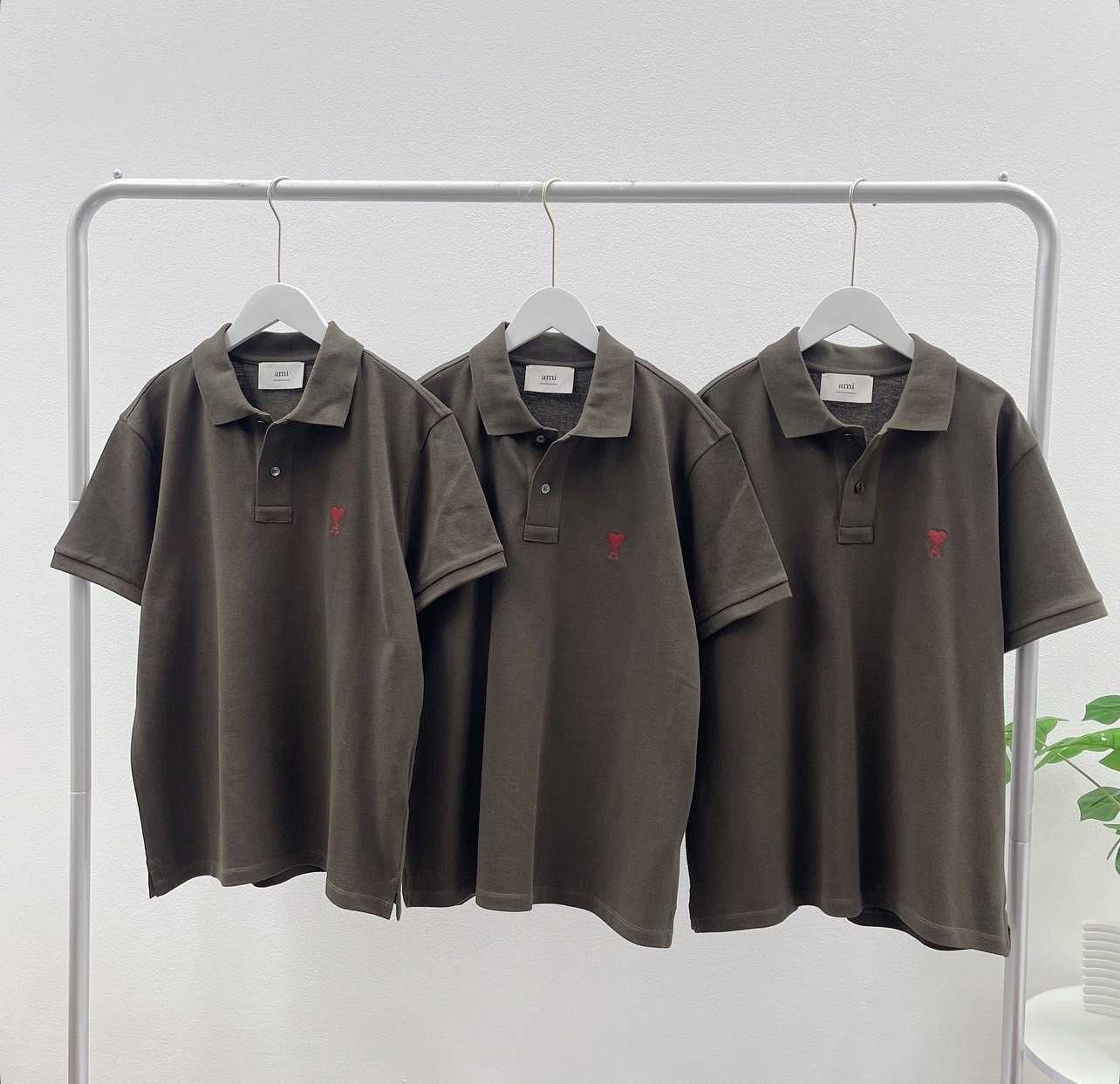 Ami Polo Shirt (Brown) New Collection