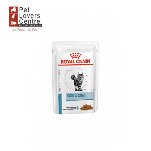 ROYAL CANIN (DR.) อาหารแมวประกอบการรักษาโรคผิวหนัง ชนิดเปียก SKIN & COAT  ขนาด 85 กรัม