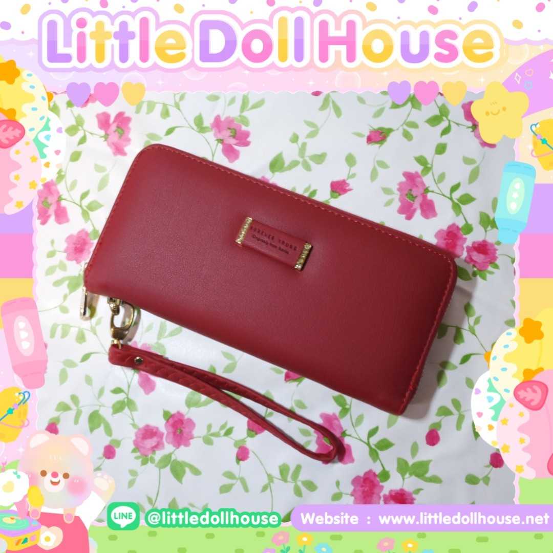 📮SALE‼️พร้อมส่ง‼️👛กระเป๋าสตางค์ ใบยาว สีแดง ขนาด8นิ้ว