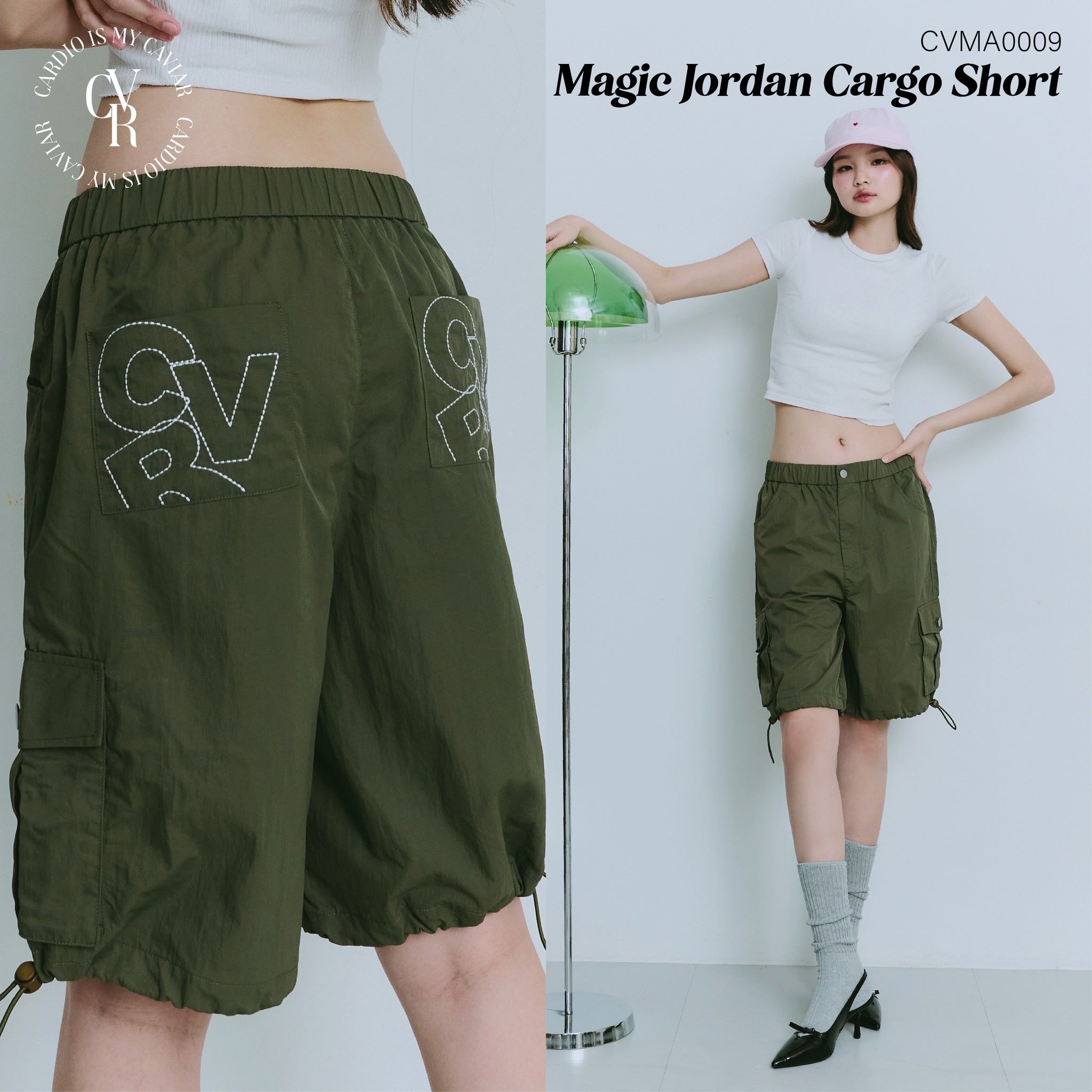 CARDIOISMYCAVIAR CVMA0009 : MAGI JORDAN CARGO SHORT