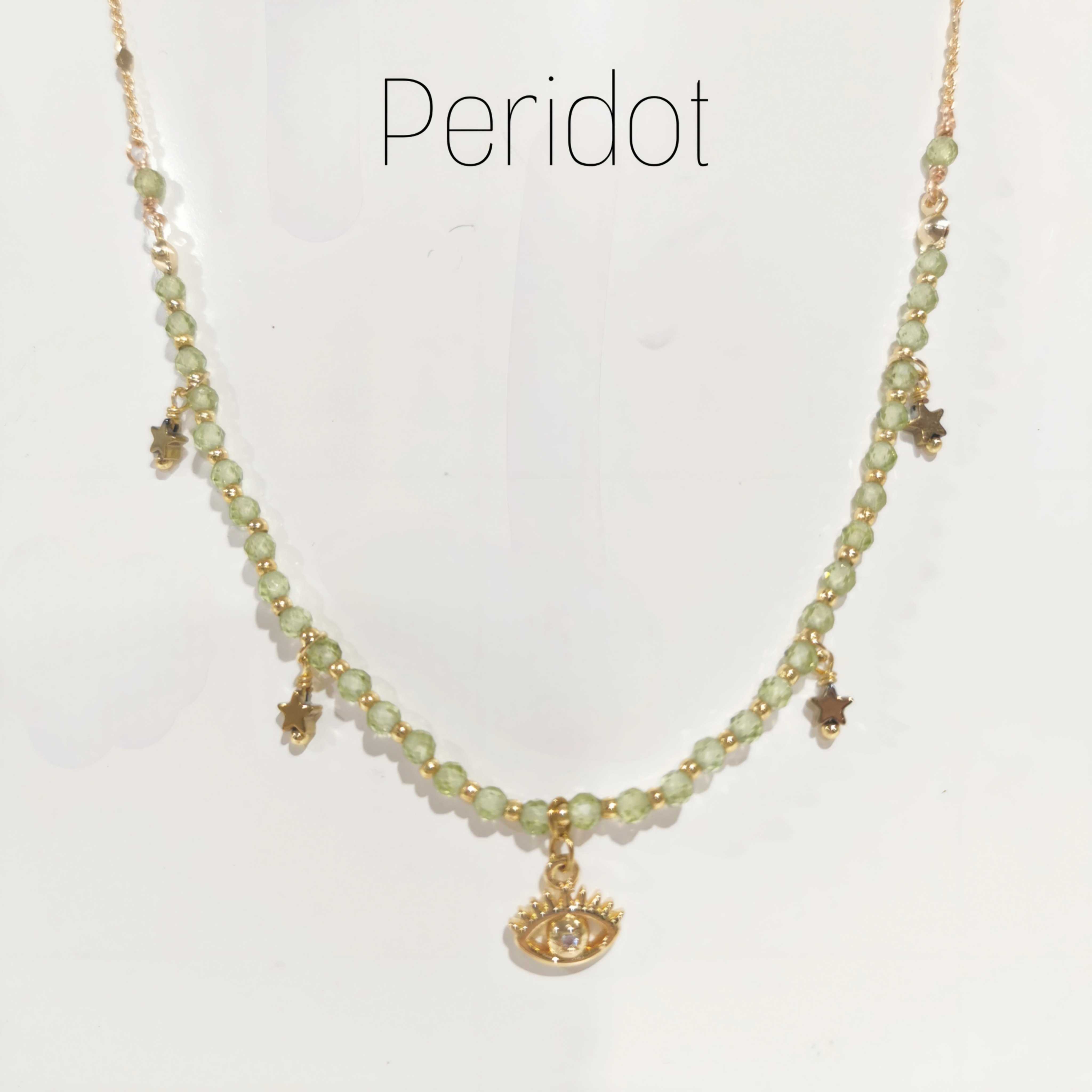 Couple-jewelry​ : Star​ lines​ (Peridot)​
