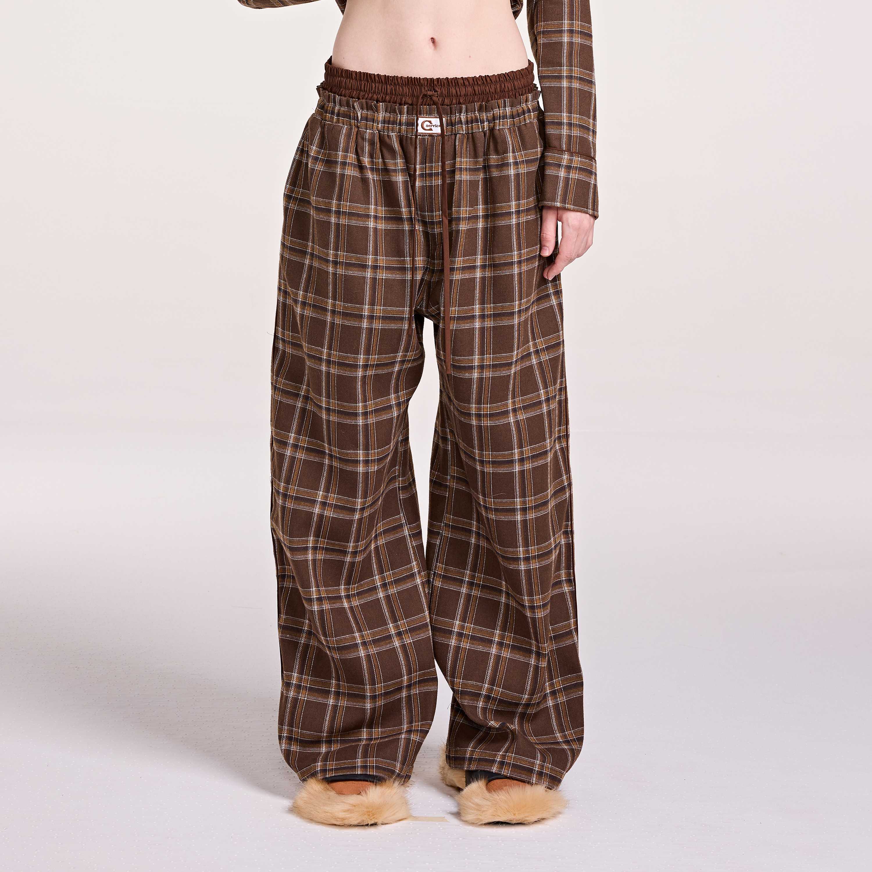 PJ PANTS (BROWN SCOTT)