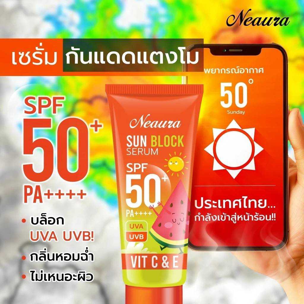 เซรั่มกันแดดทาตัว  ✨แตงโม บำรุงผิวกาย เนื้อบางเบา ไม่เหนียว  150ml.