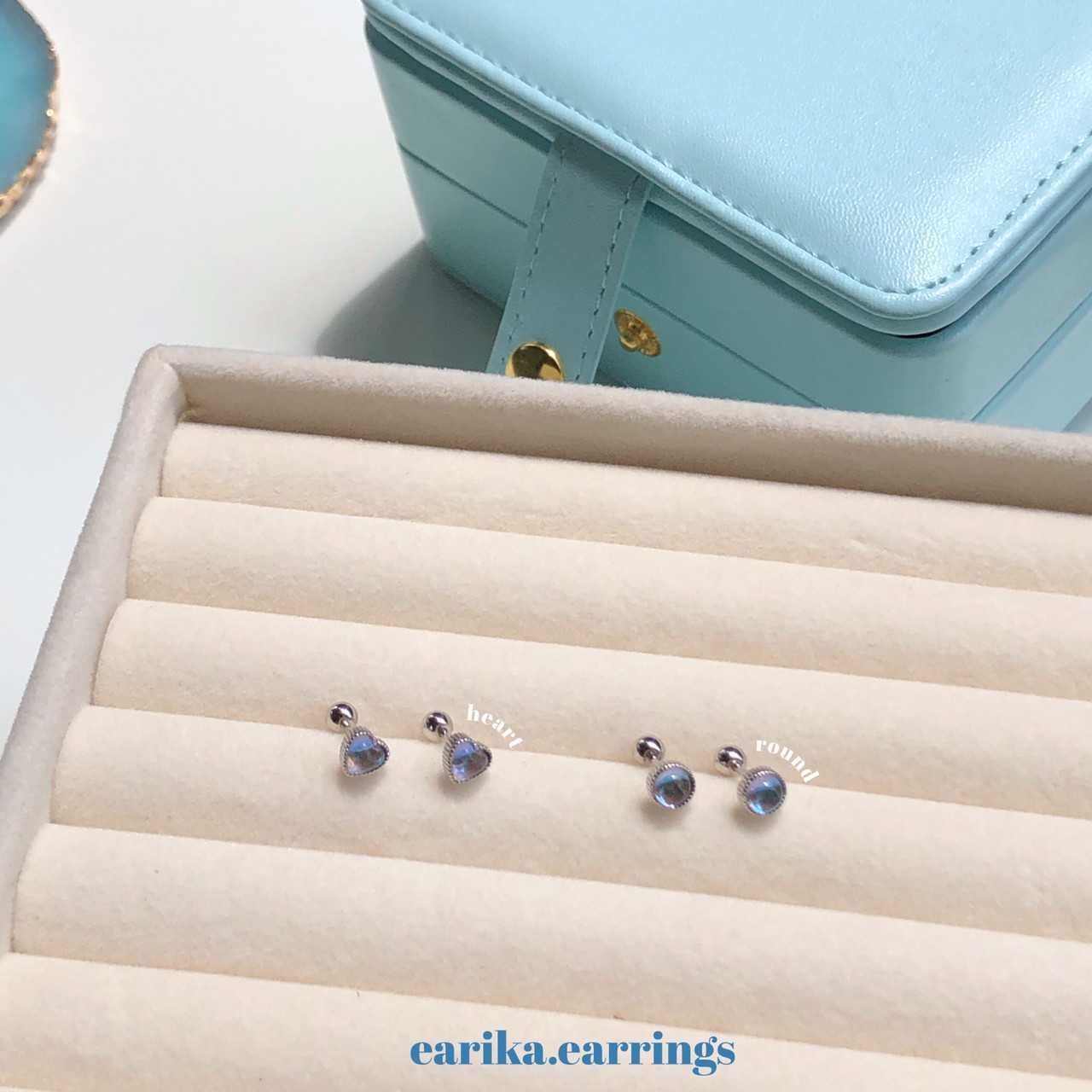 earika.earrings - hologram piercing จิวหูเงินแท้สีโฮโลแกรม (ราคาต่อชิ้น) เหมาะสำหรับผิวแพ้ง่าย