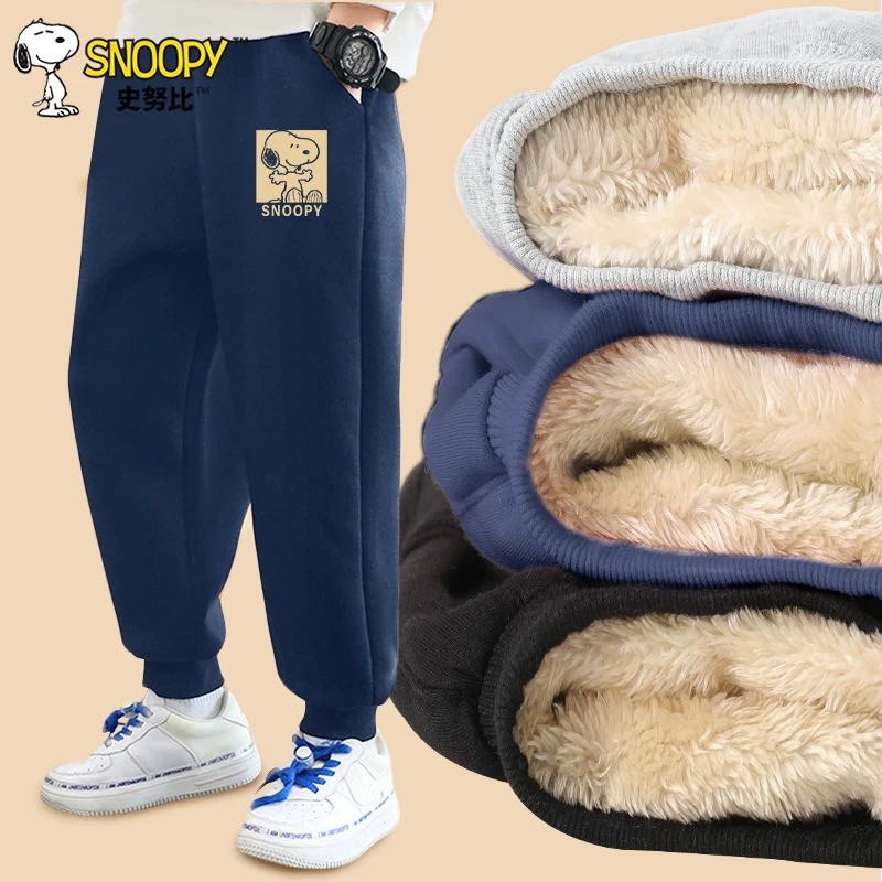 Preorder12-15วัน-(บุขน) Size 110-160 /กางเกงวอร์มบุขน Snoopyลิขสิทธิ์แท้ 
