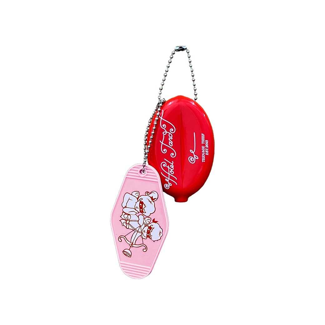 ROOM ATTENDANT - PINK AND RED