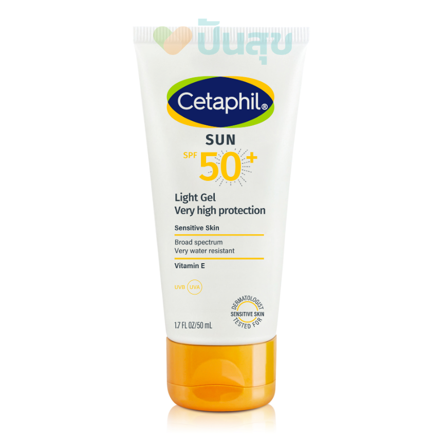 Cetaphil Sun Light Gel SPF 50+ เจลกันแดด สูตรอ่อนโยนสำหรับผิวแพ้ง่าย 50 ml.