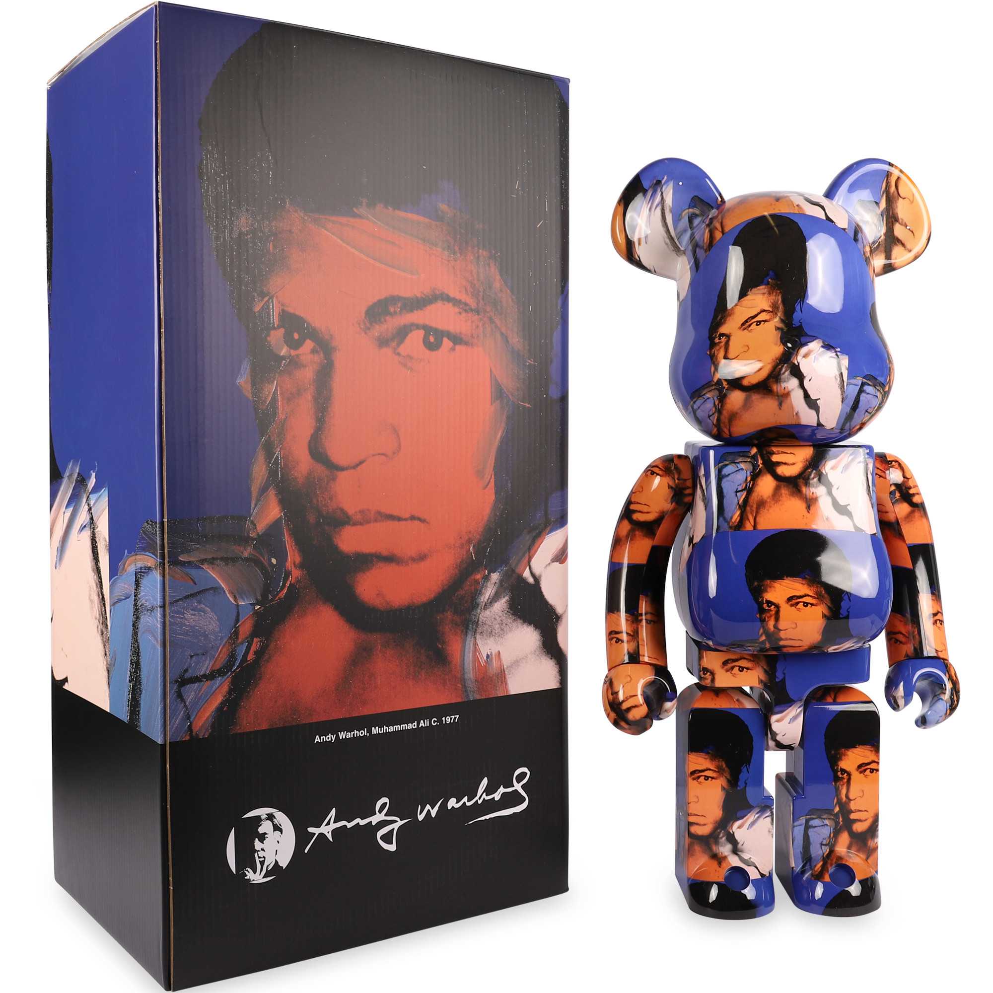 Be@rbrick Andy Warhol Muhammad Ali 1000%