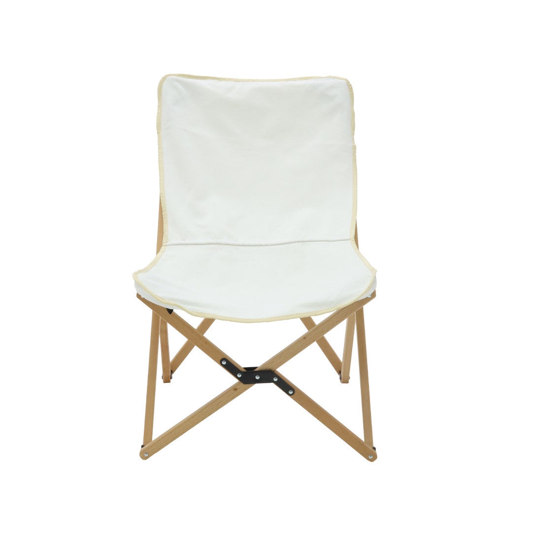 เก้าอี้พับ KC-PLAY รุ่น SANTAVI ไม้บีชธรรมชาติ ผ้าครีม (47x61x70 ซม.) 