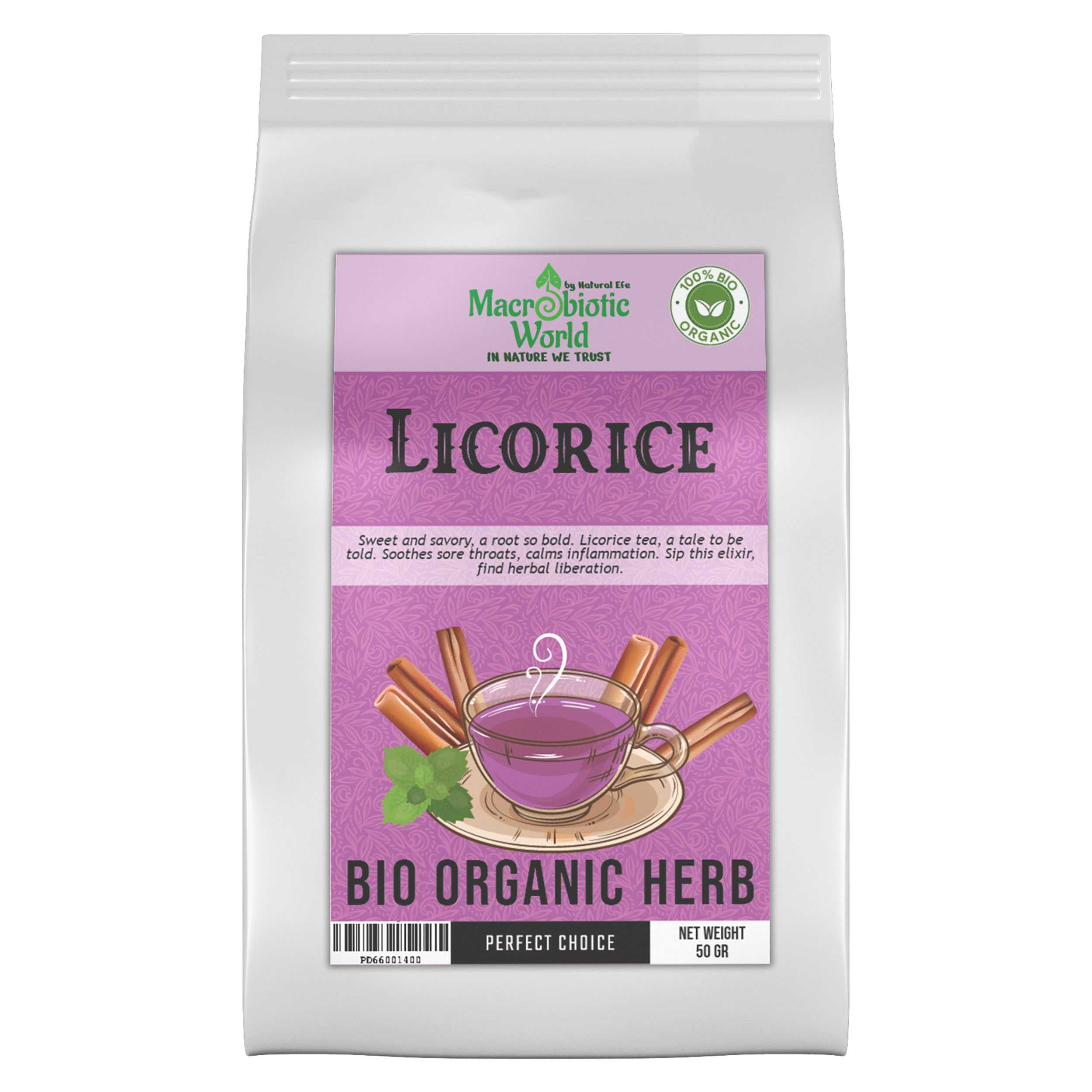 Organic/Bio Licorice Herb Tea | ชาสมุนไพร ชะเอมเทศ 50g