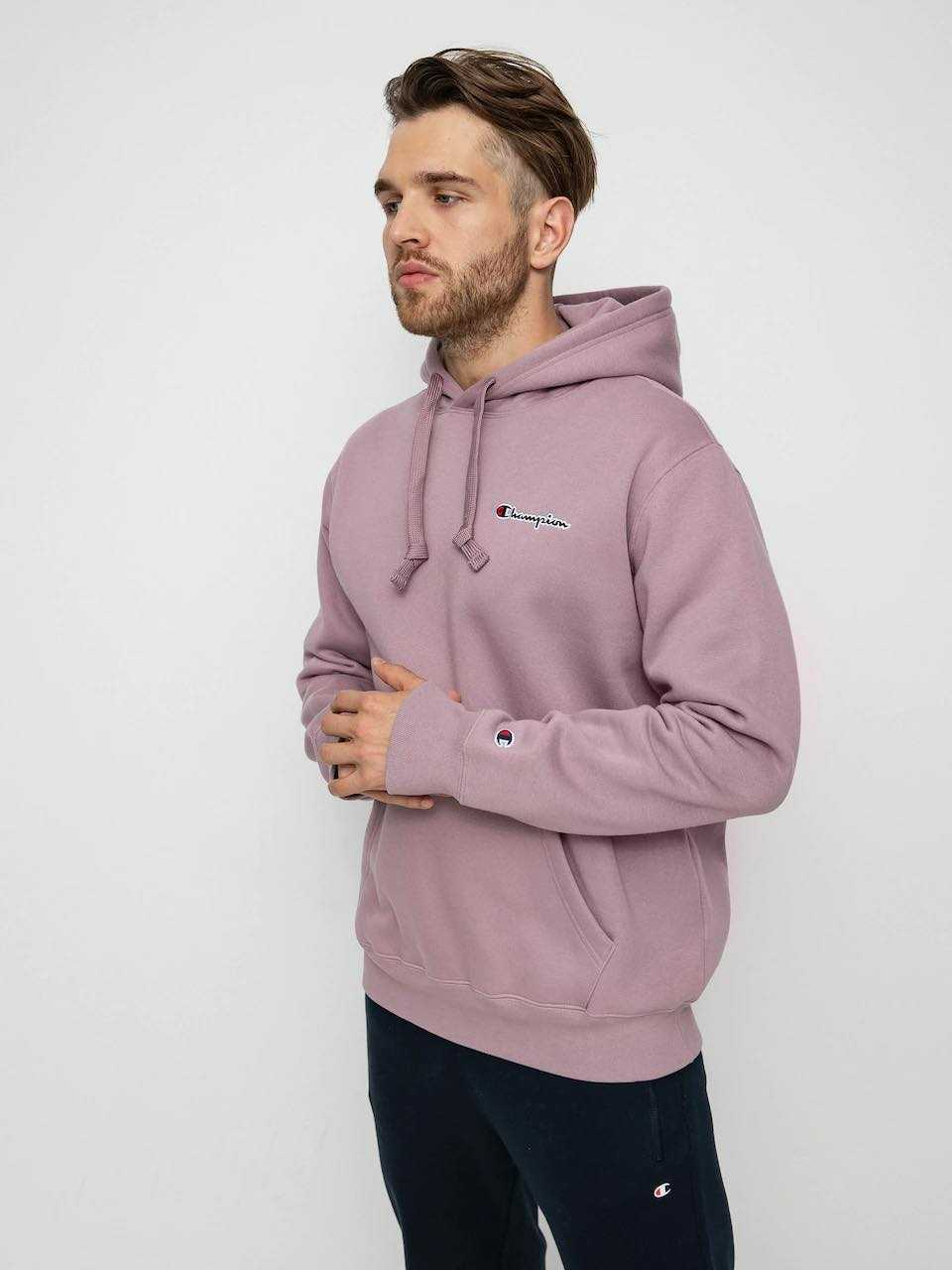 CHAMPION ROCHESTER 1919SMALL SCRIPT LOGO EMBROIDERY FLEECE HOODIE