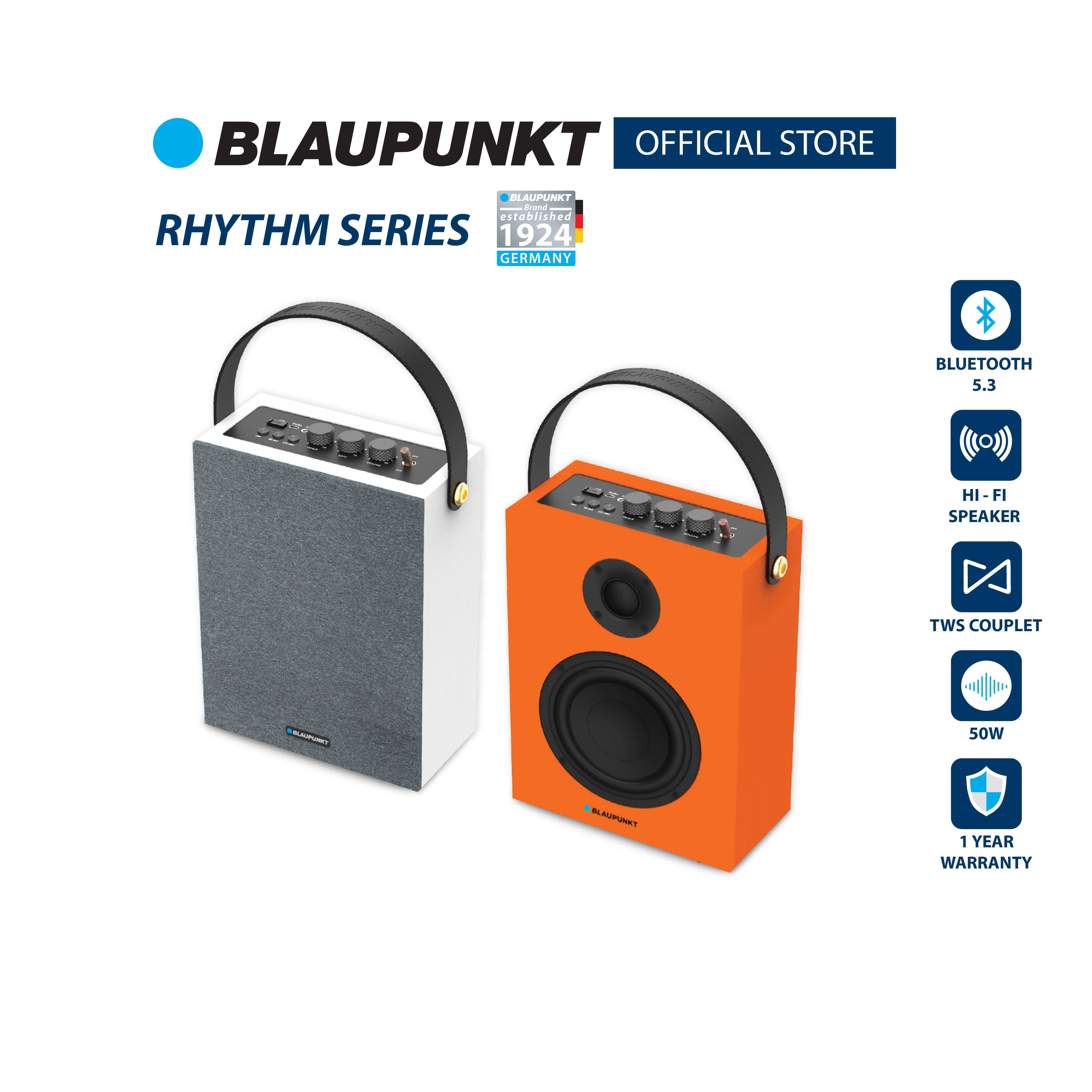 BLAUPUNKT ลำโพงบลูทูธพกพา 50 วัตต์  BLUETOOTH SPEAKER รุ่น RHYTHM แบตเตอรี่ 4000mAh