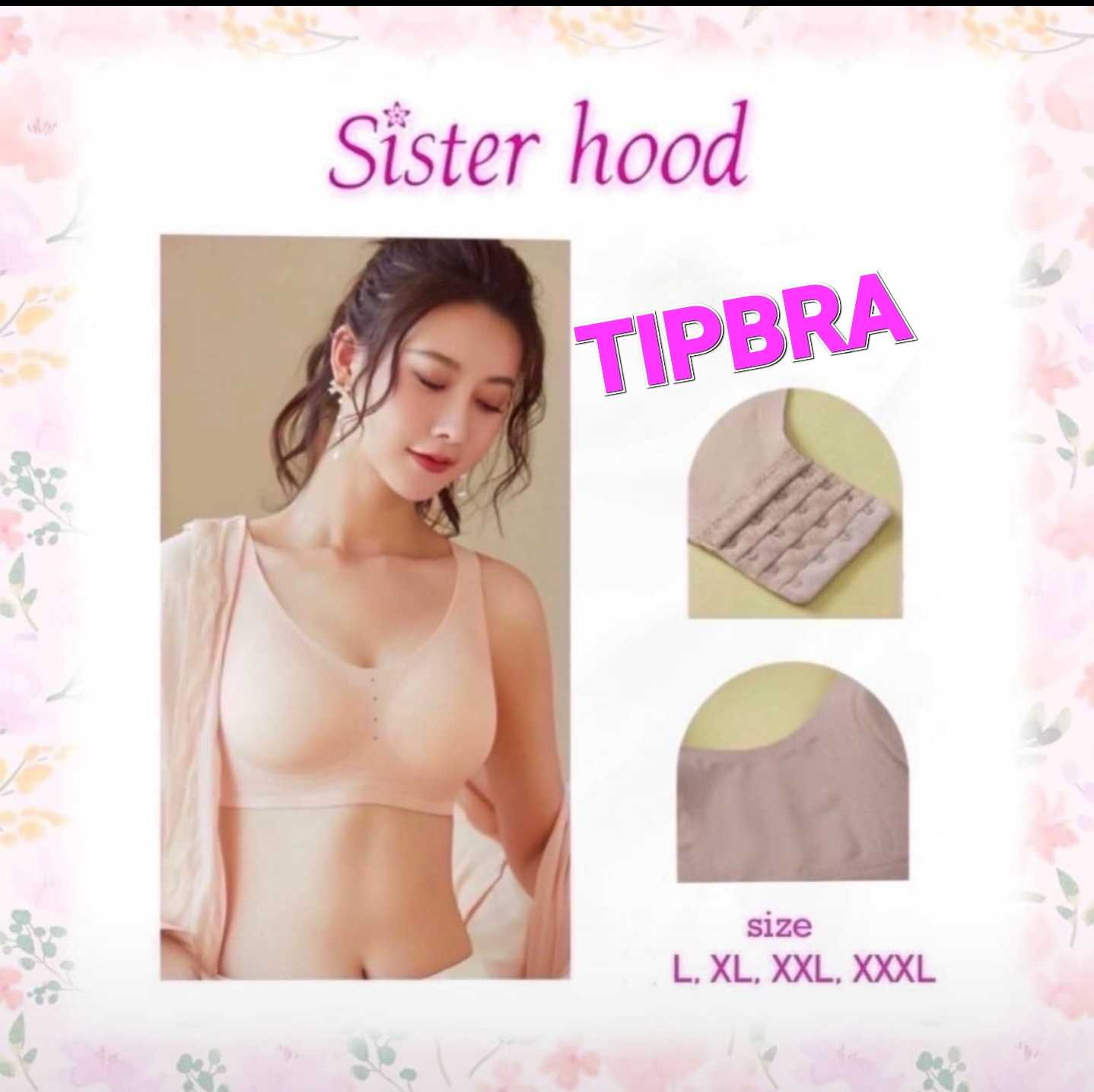 บราไร้ขอบเก็บข้าง4ตะขอ