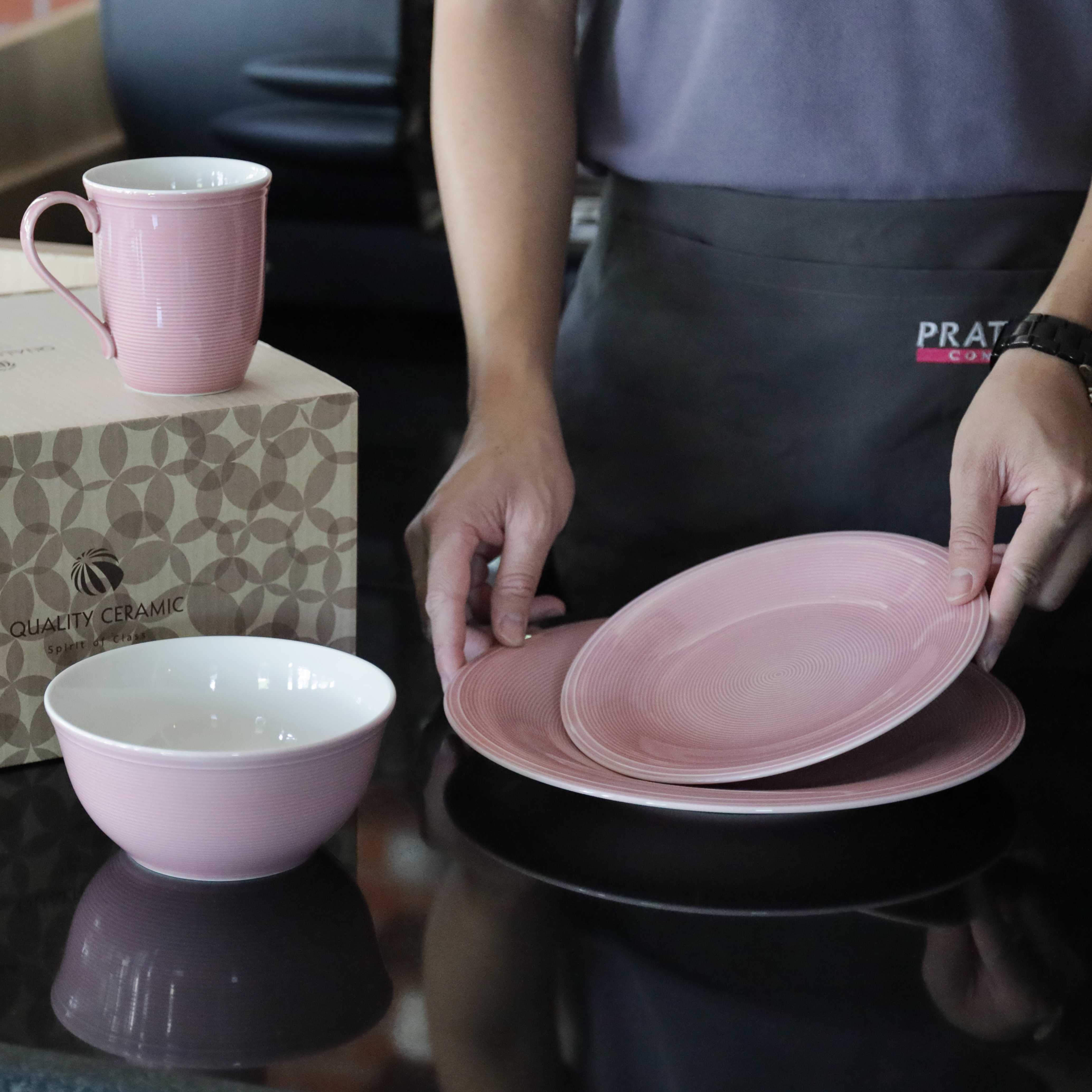 ชุดอาหาร 4 ชิ้น MG - Autumn Rose - แบบที่ 1