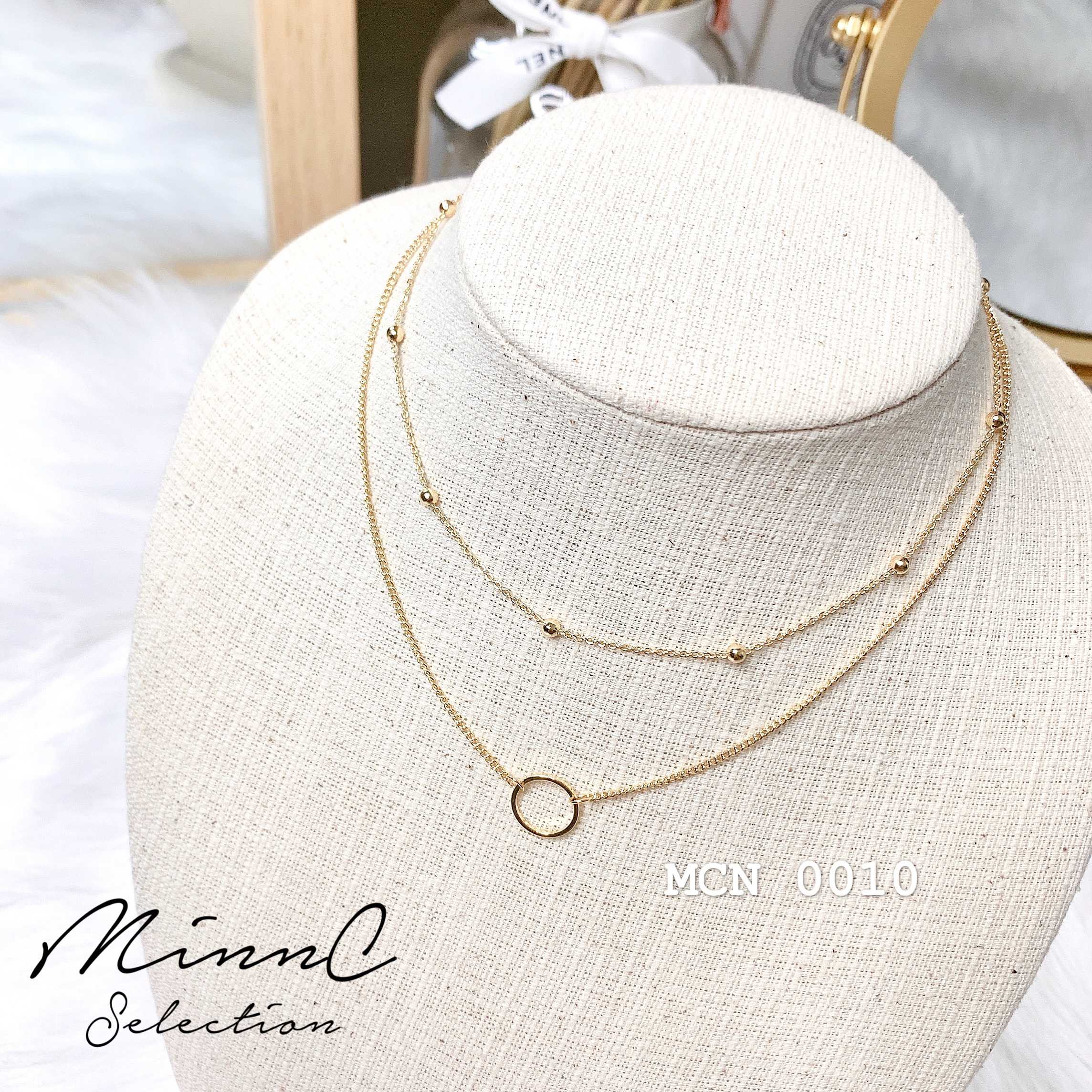 💫2 layer choker Necklace : MCN 0010