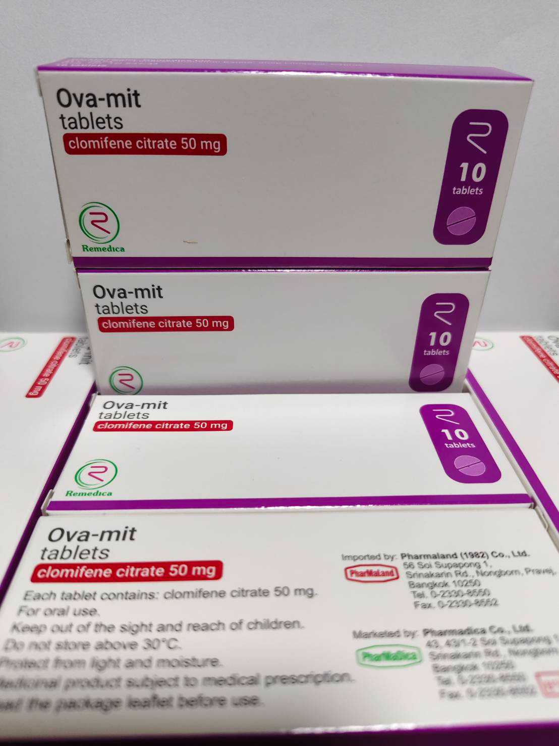 OVA-MIT 50mg  (กล่องละ 10 เม็ด)