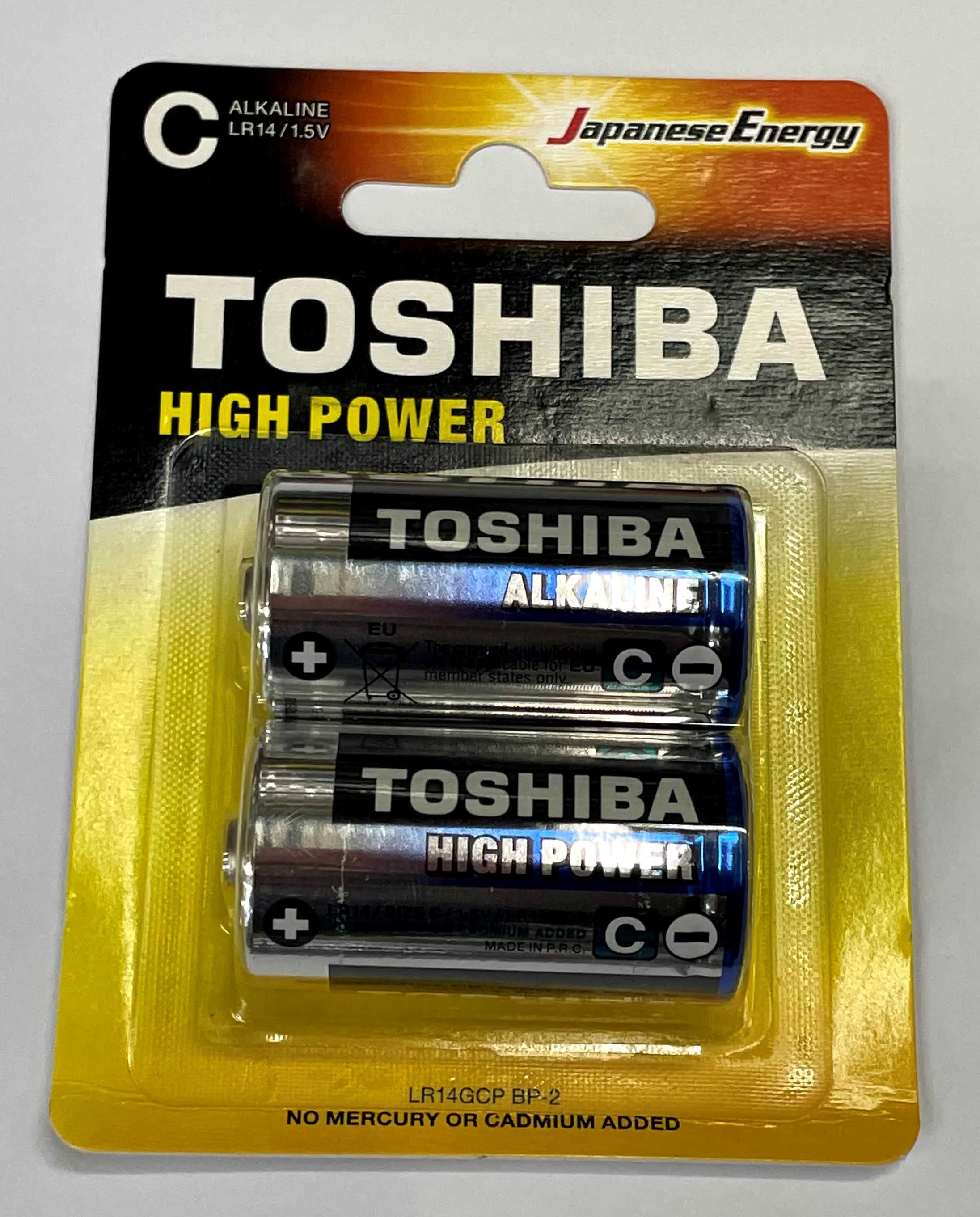 ถ่าน Toshiba Alkaline C 1.5V แพค 2 ก้อน ของแท้ สามารถออกใบกำกับภาษีได้
