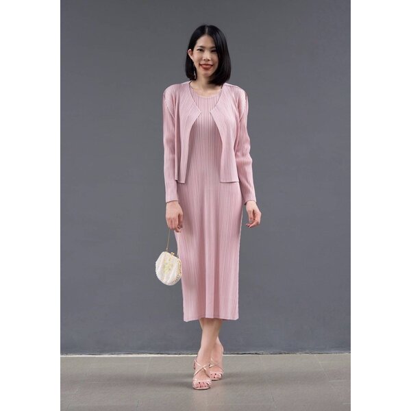 2MUAY BASIC รุ่น GJO8578/GJO7729 SLEEVELESS PLEATED SET เซ็ตพลีทงานคุณภาพ 6สี