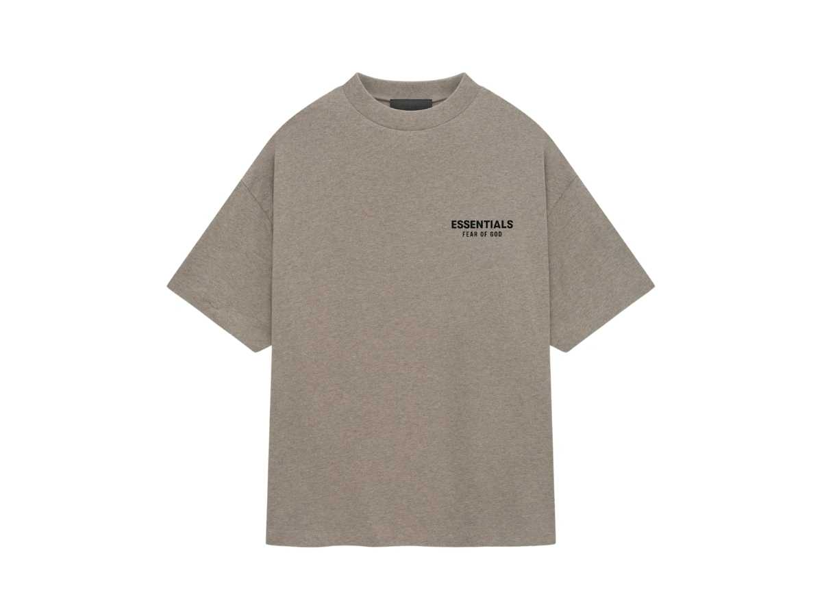 Fear of God Essentials Jersey Crewneck T-Shirt (Heather Gray)