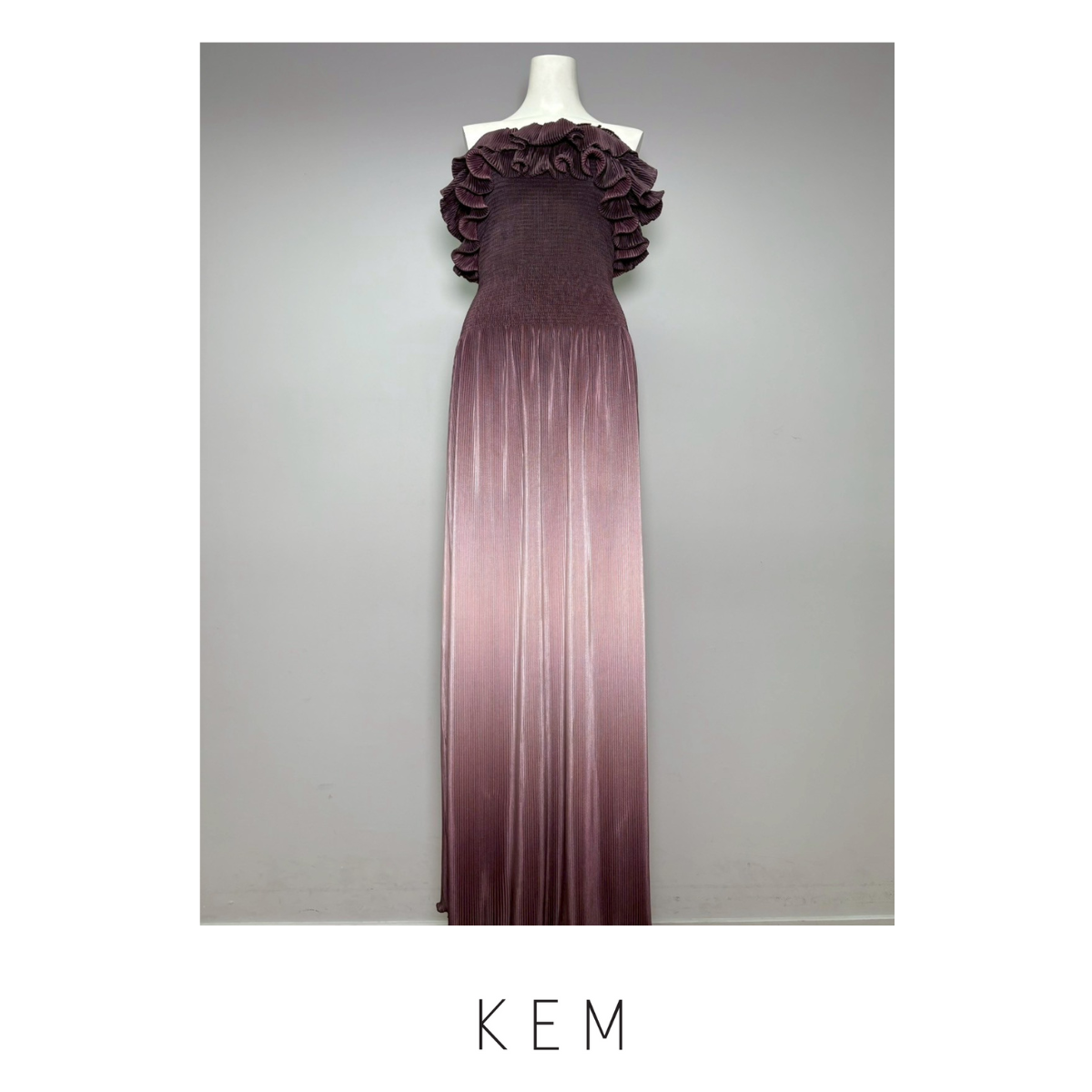 Ombre Ivy Ruffle Dress - Lilac