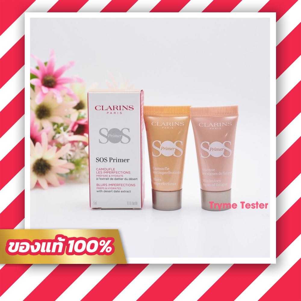 ฉลากไทย Clarins SOS Primer Peach/Pink 5 ml.