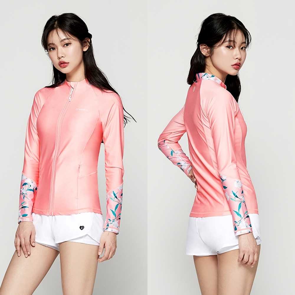 Womens Kelly Zip Up Rashguard PAPAYA