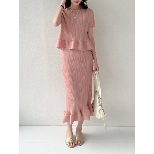 2MUAY รุ่น GJO11172P / GJO11173P เซ็ตอัดพลีท RIPPLE PLEATED SET 10 สี FREE SIZE