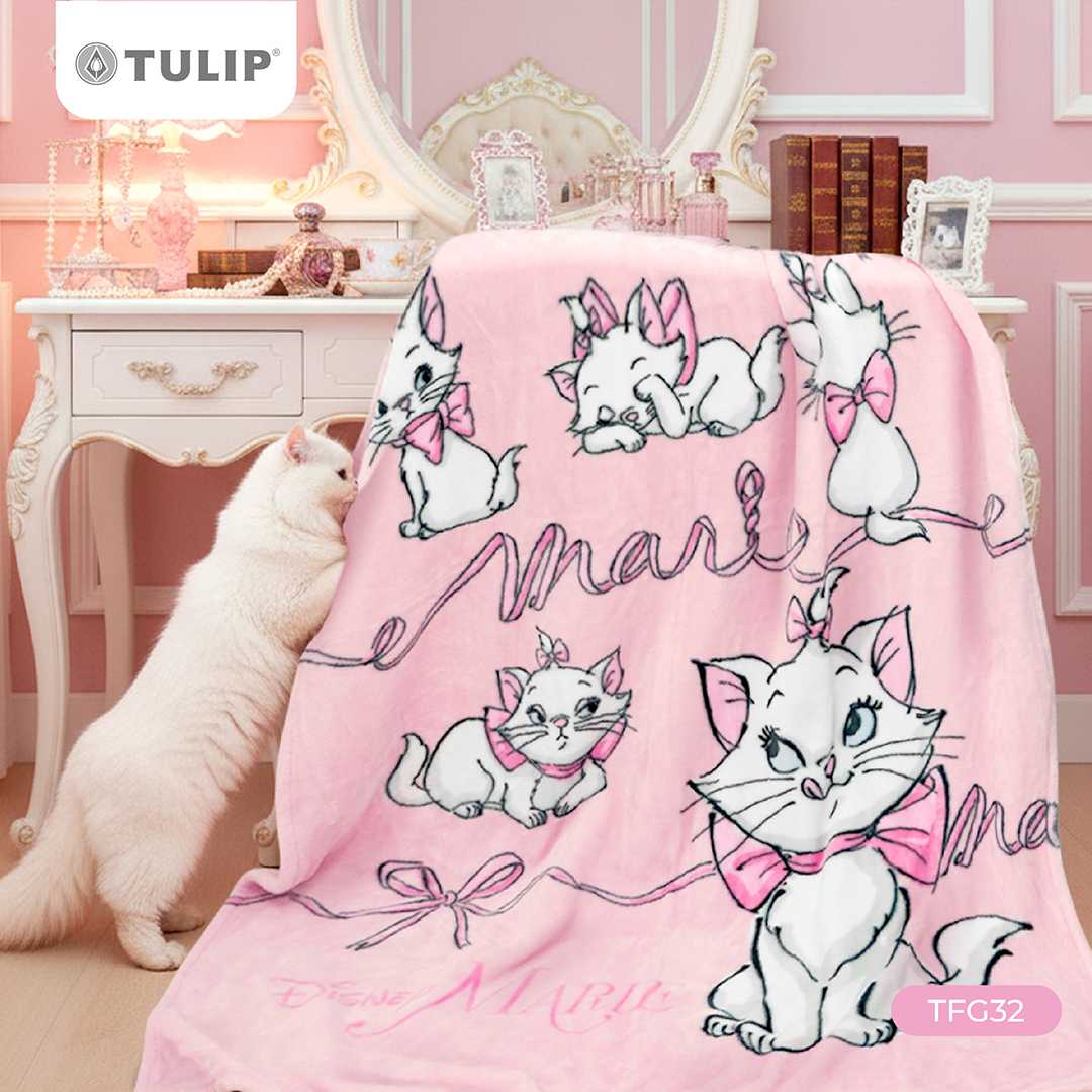ผ้าห่ม Fleece ลายมารี ลิขสิทธิ์แท้จากดิสนีย์  TFG32