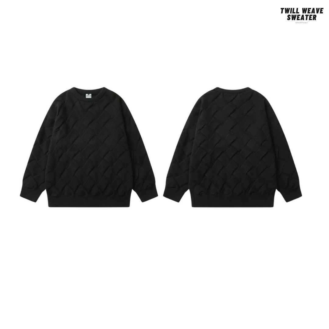 (พร้อมส่ง) Jeera168 | Twill wave  Sweater
