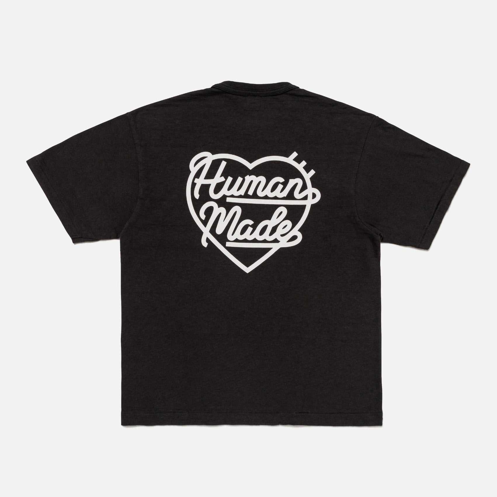 Human Made Pocket Heart White Black T-Shirt