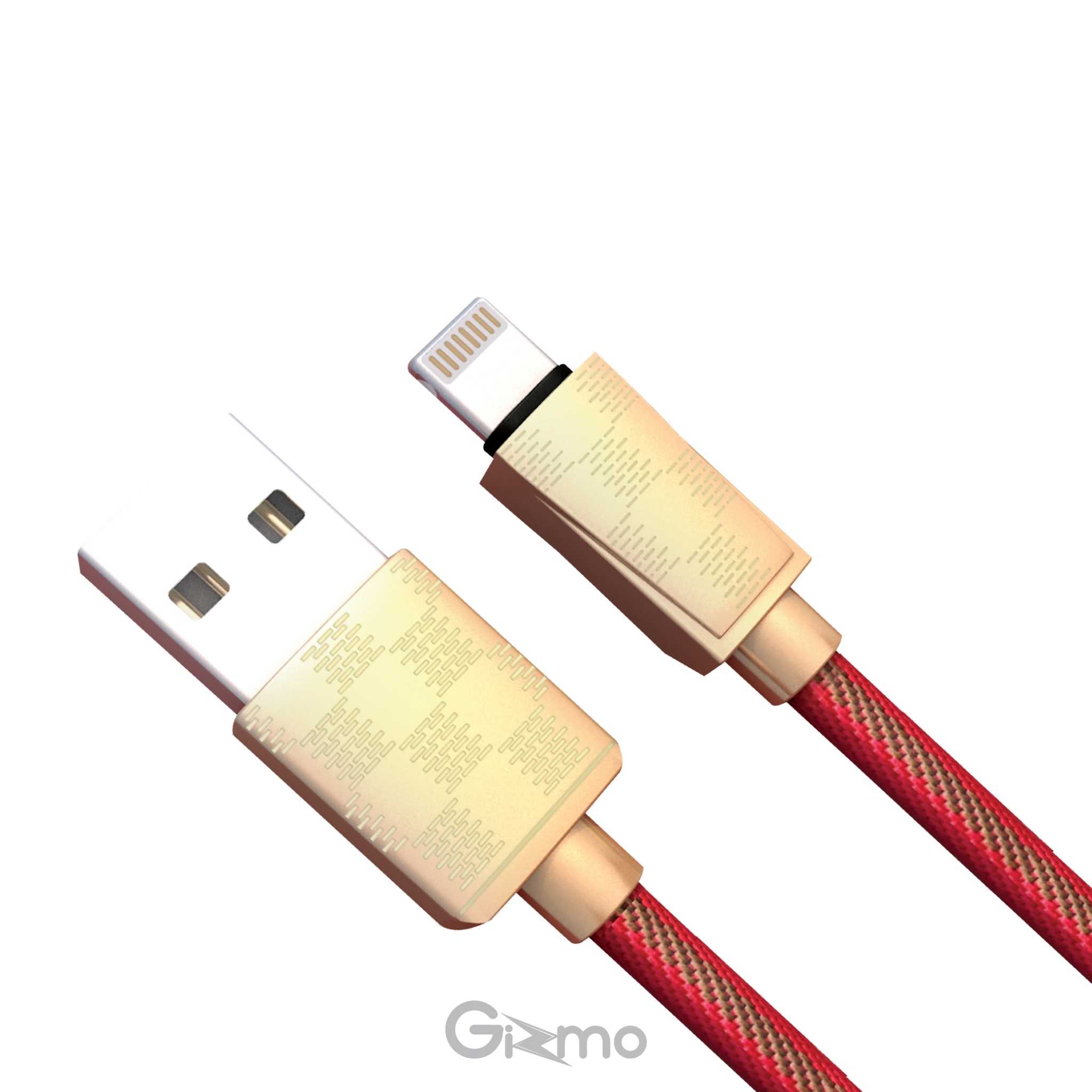 Gizmo สายชาร์จไอโฟน ios รับประกัน 1 ปี สายชาร์จ แบบผ้าถัก รุ่น ERIC GU-016