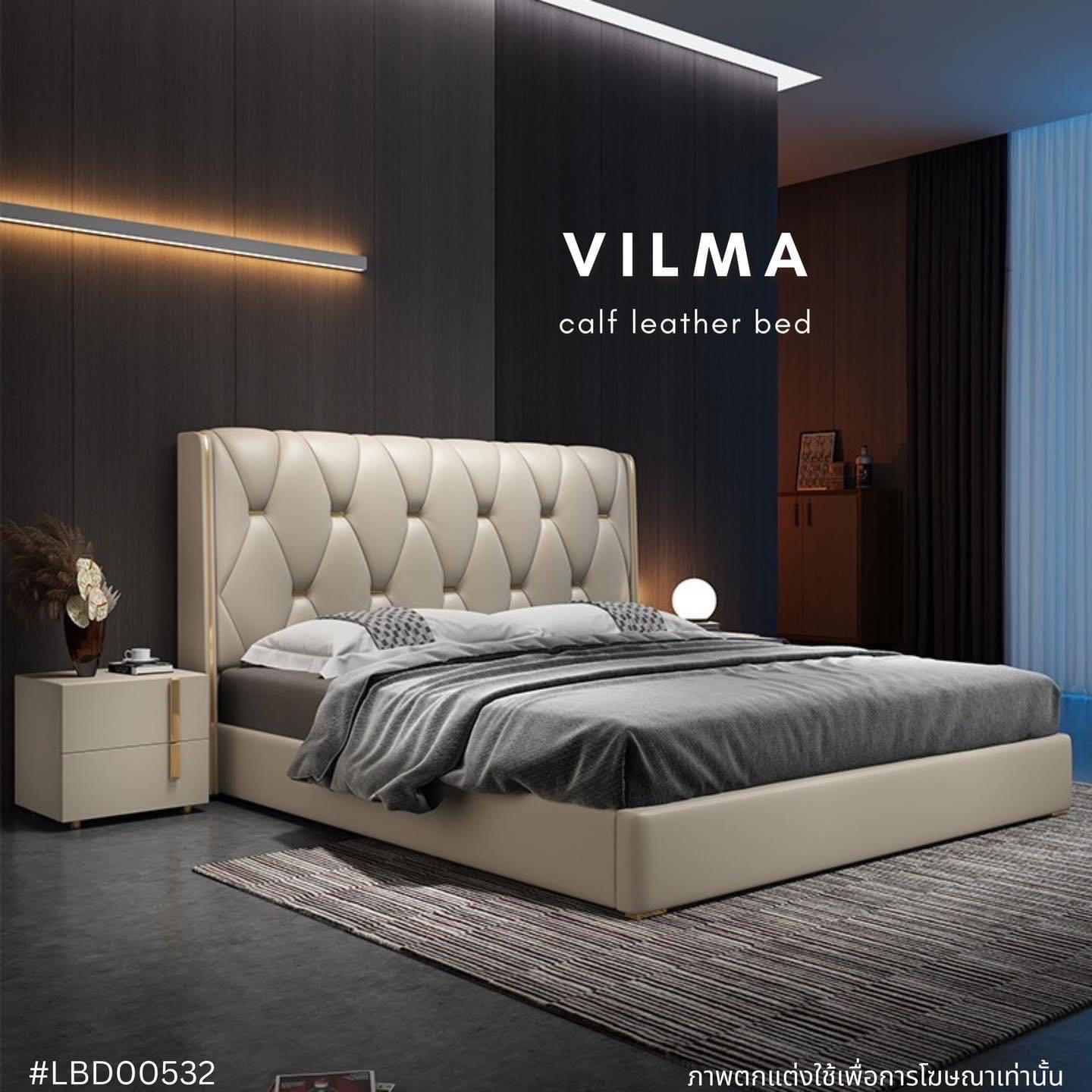 VILMA calf leather bed