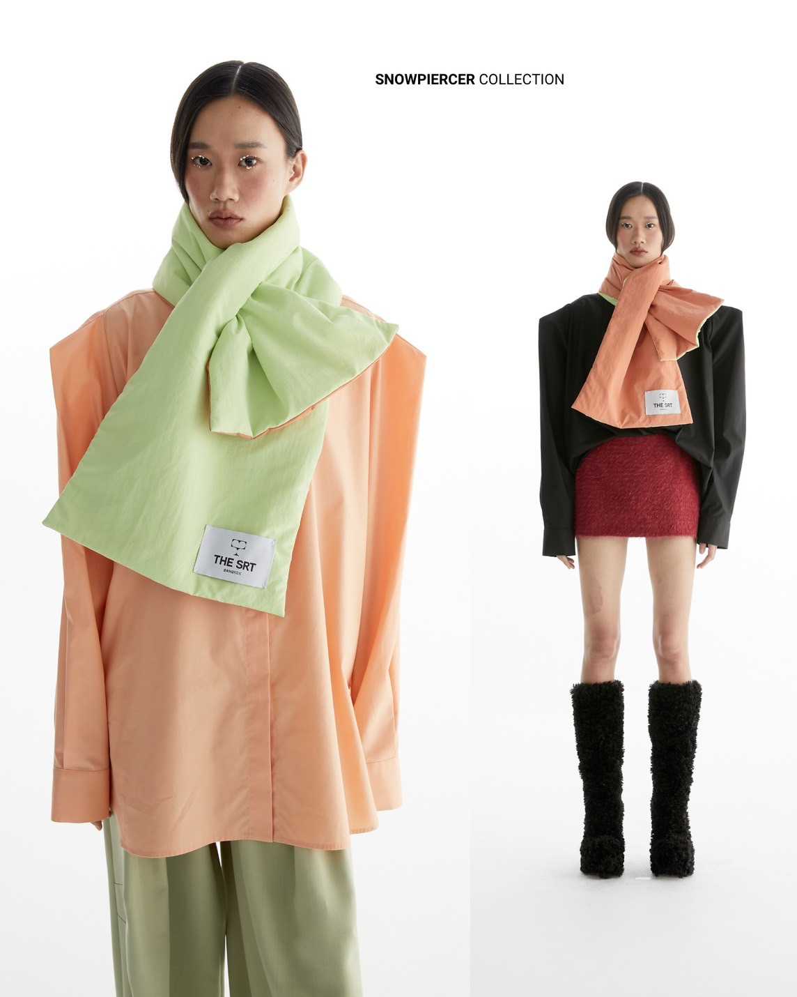 The SRT X14 (TAC256) Two-tone Puffy Scarf