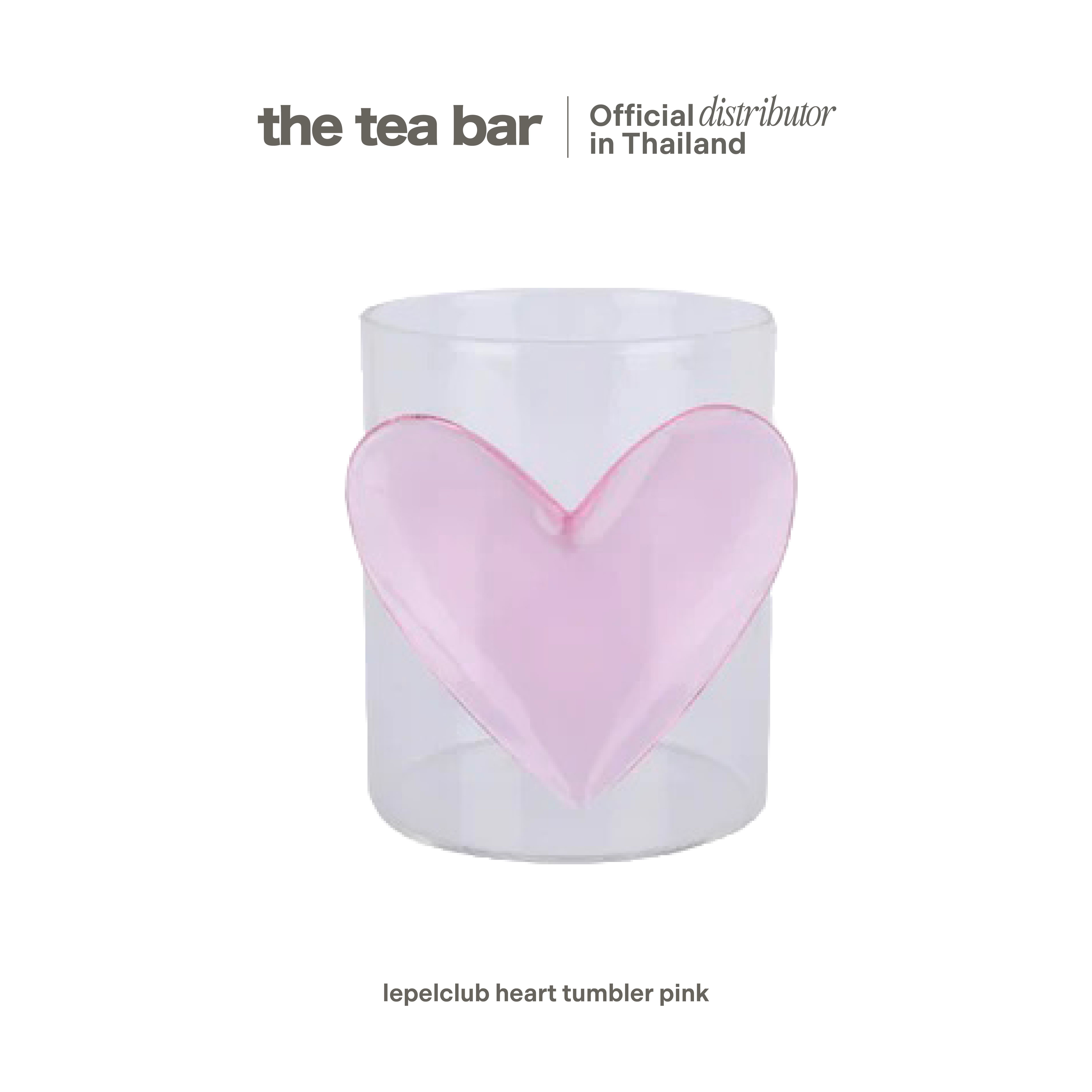 LEPELCLUB heart tumbler pink
