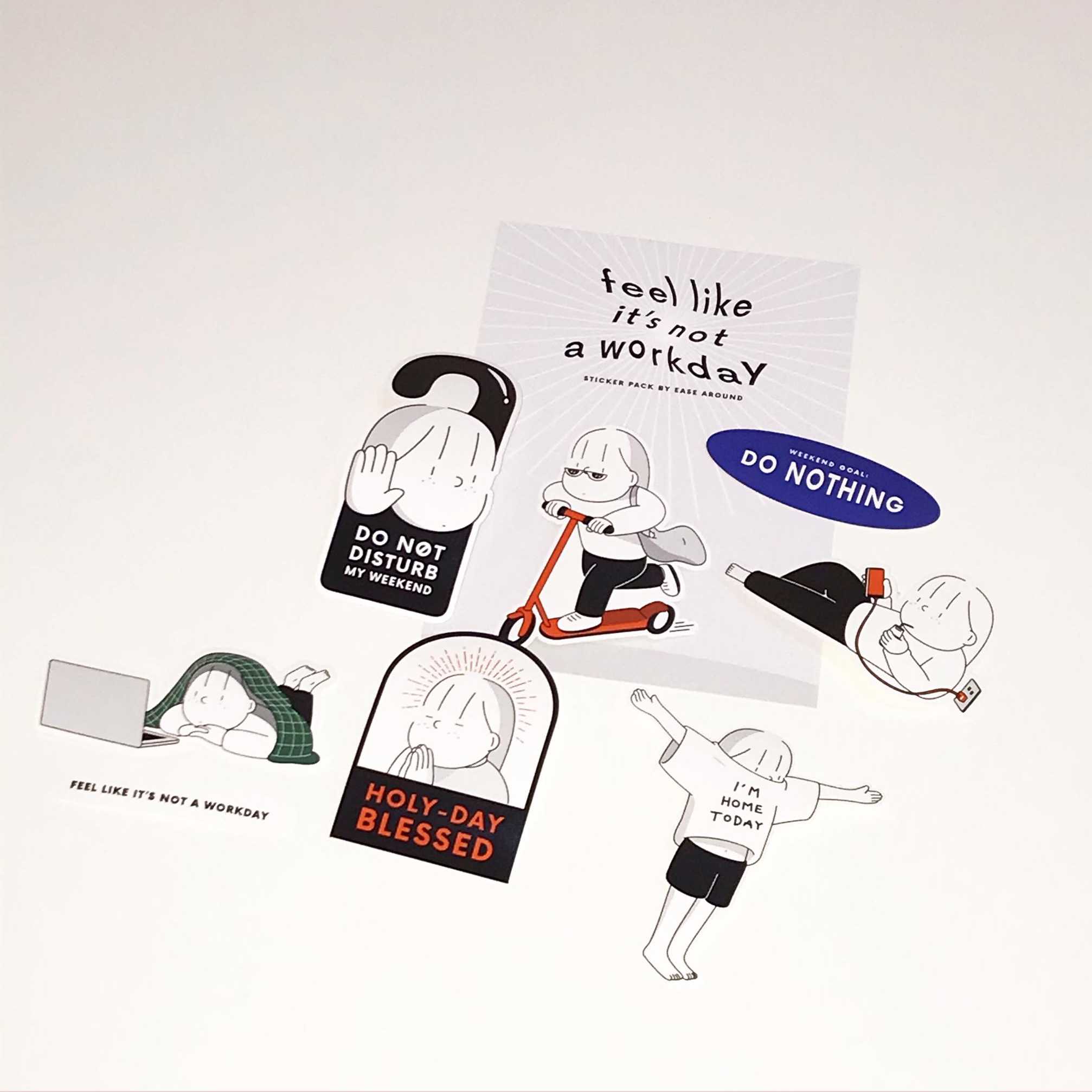 STICKER PACK - FEEL LIKE IT'S NOT A WORKDAY