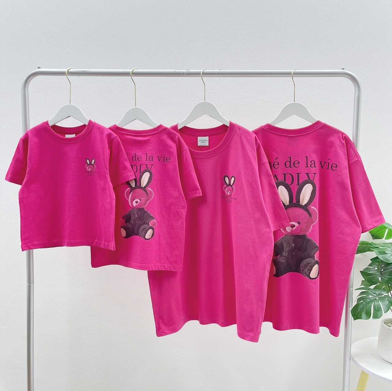 ADLV Rabbit Graphic T-Shirt (Pink)