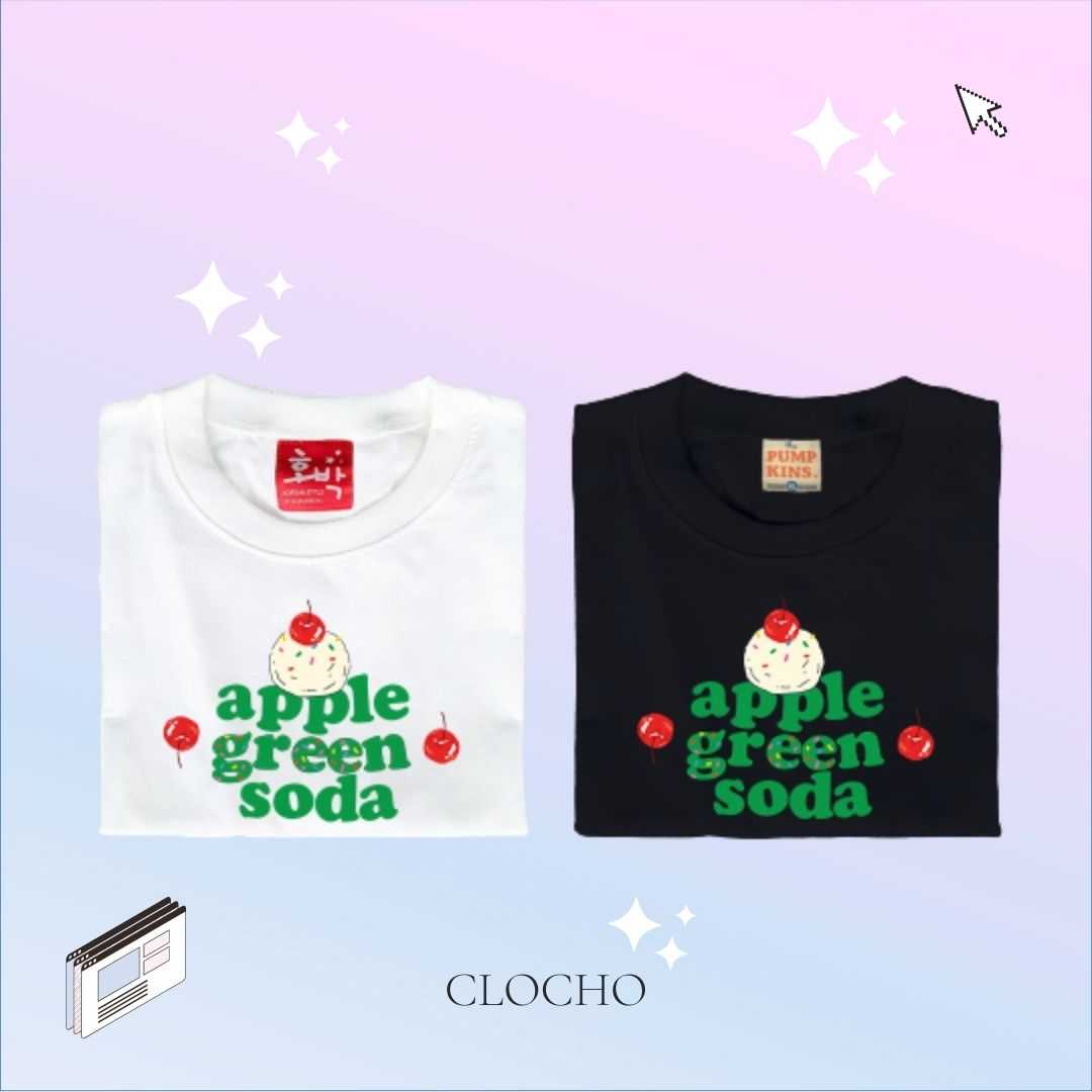 เสื้อยืด Oversize ลาย apple green soda รุ่น 𝗖𝗹𝗮𝘀𝘀𝗶𝗰