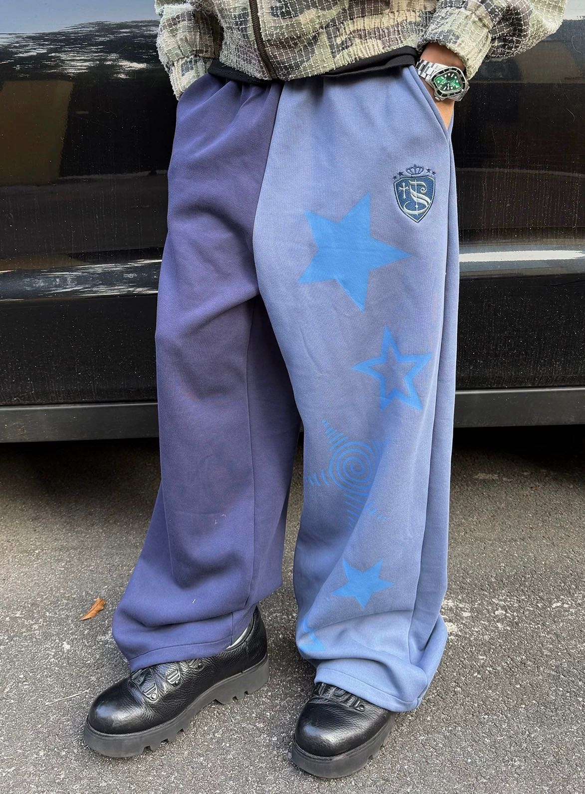 Eaho star  sweatpants🩵