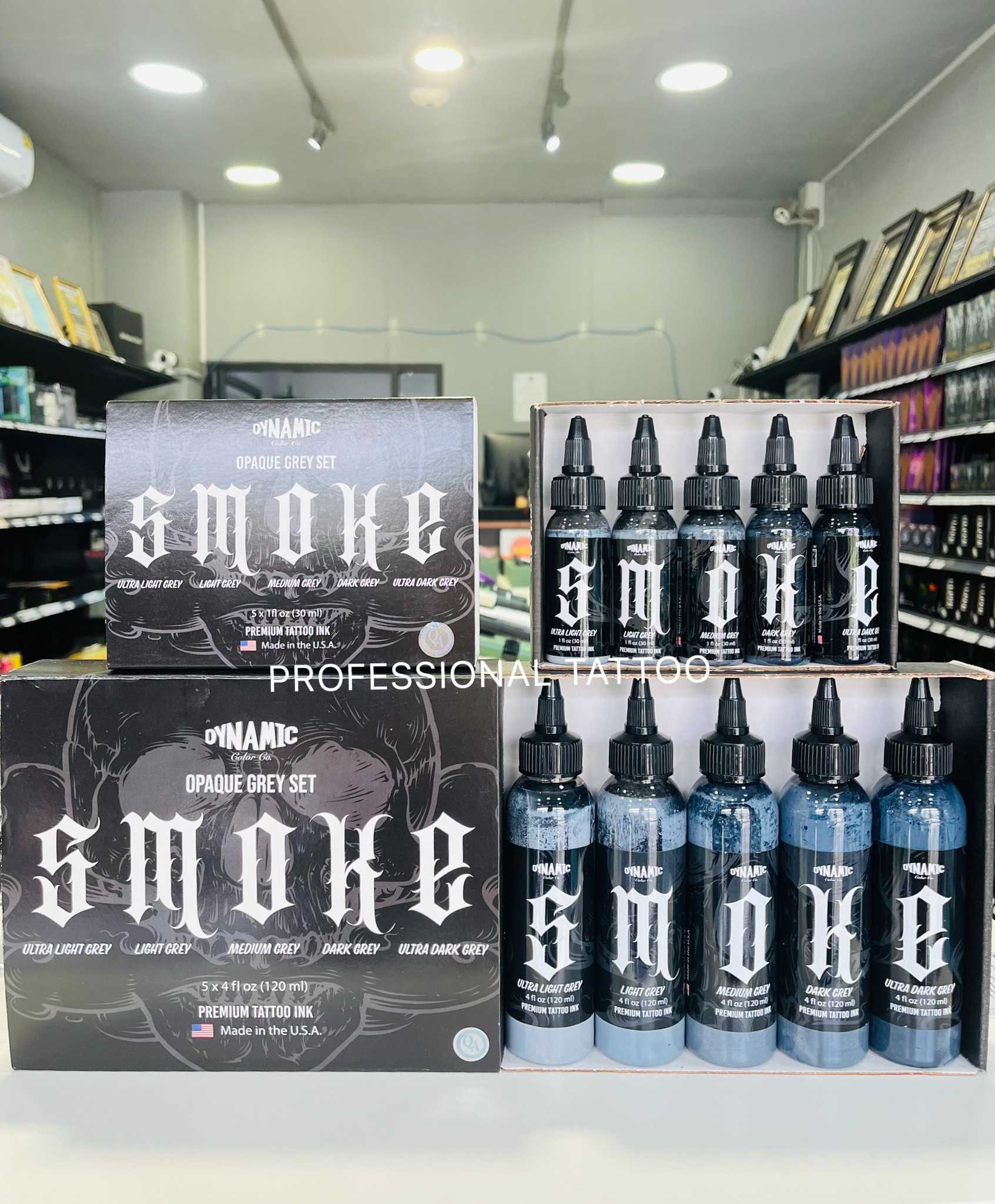 Dynamic Smoke Opaque Greys Set 1 oz และ 4 oz