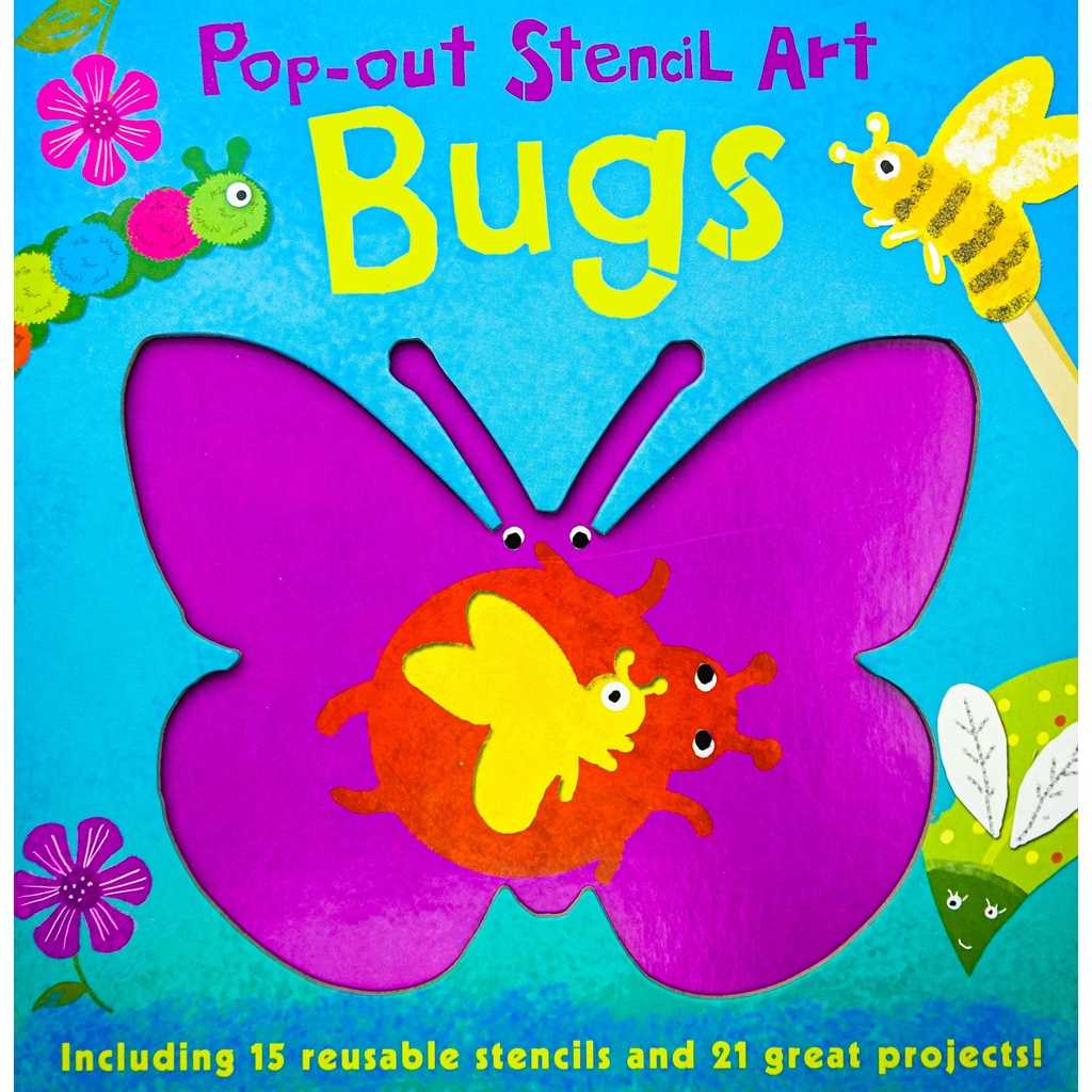 Boardbook Pop-Out Stencil Art Bugs