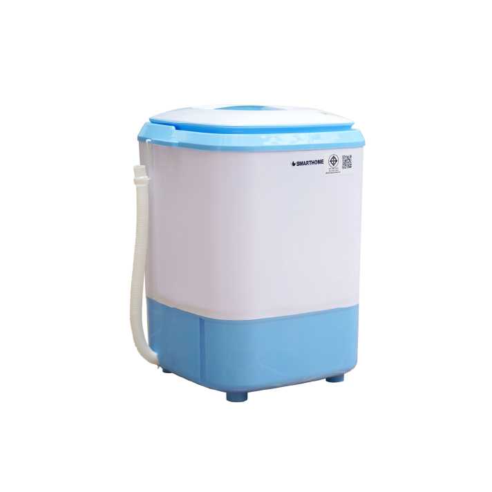 Smart Home เครื่องซักผ้ามินิกึ่งอัตโนมัติ รุ่น SM-MW2502 (สีฟ้า) ขนาด 4 Kg. 1 เครื่อง (320288)