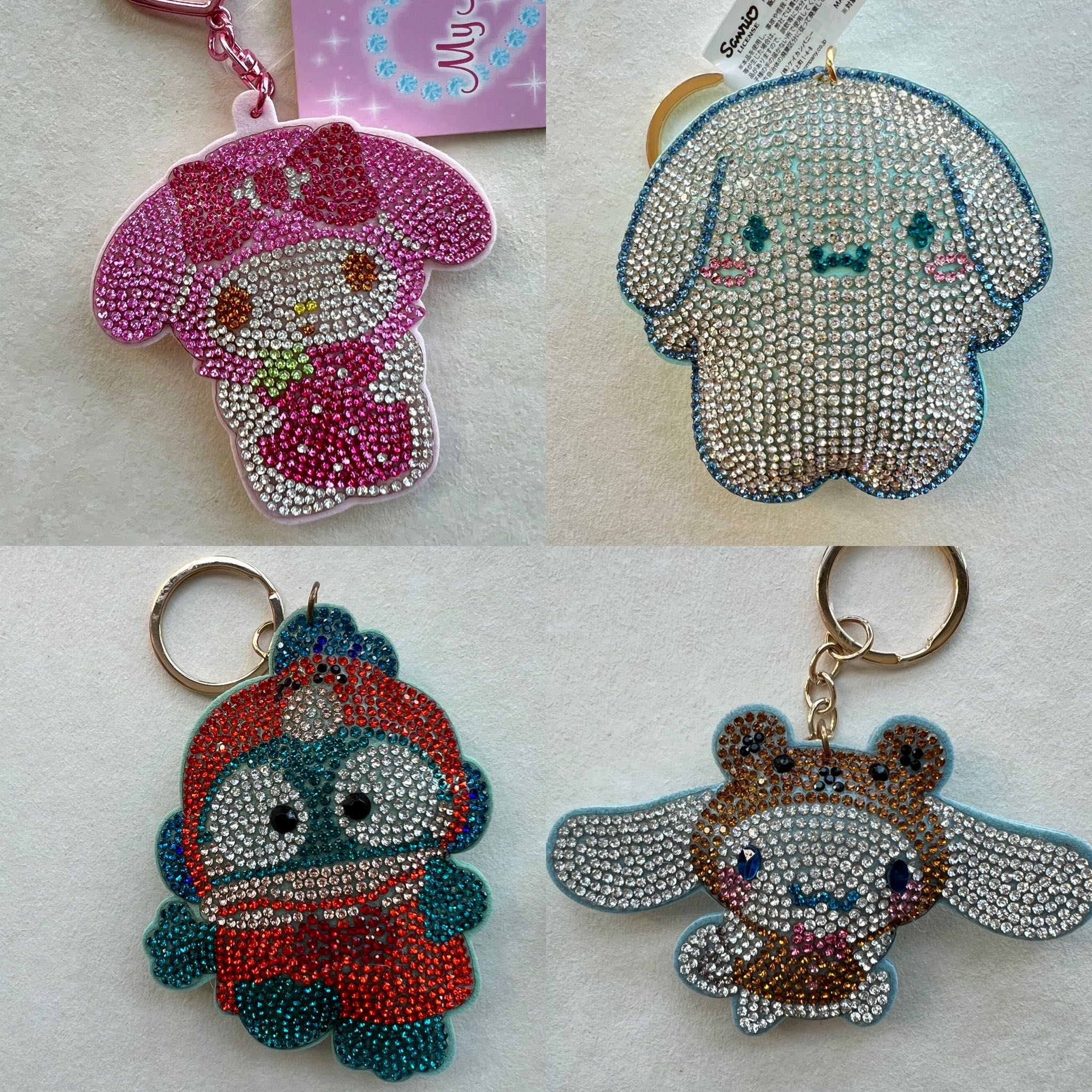 Japan Sanrio Keychain พวงกุญแจ ห้อยกระเป๋า  เพชรวิบสุด