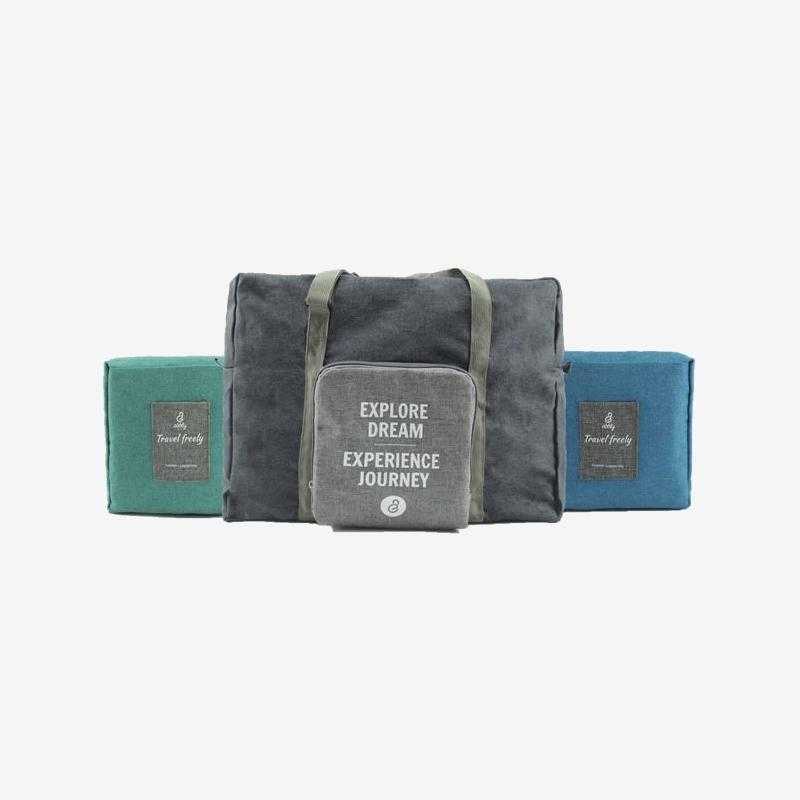 Foldable Travel Duffel Bag -  Blue color