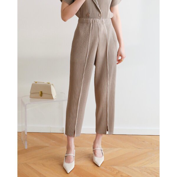 ยาว36,37นิ้ว!! 2MUAY รุ่น GJO8769 กางเกงผ้าหนาอัดพลีท THICK SLIM SPILT FRONT PLEATED PANTS 14 สี ...