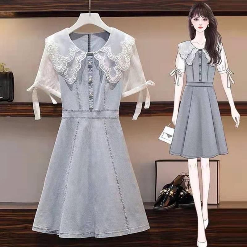 ชุดเดรสยีนส์ไซส์ใหญ่ Bigsize Fashion