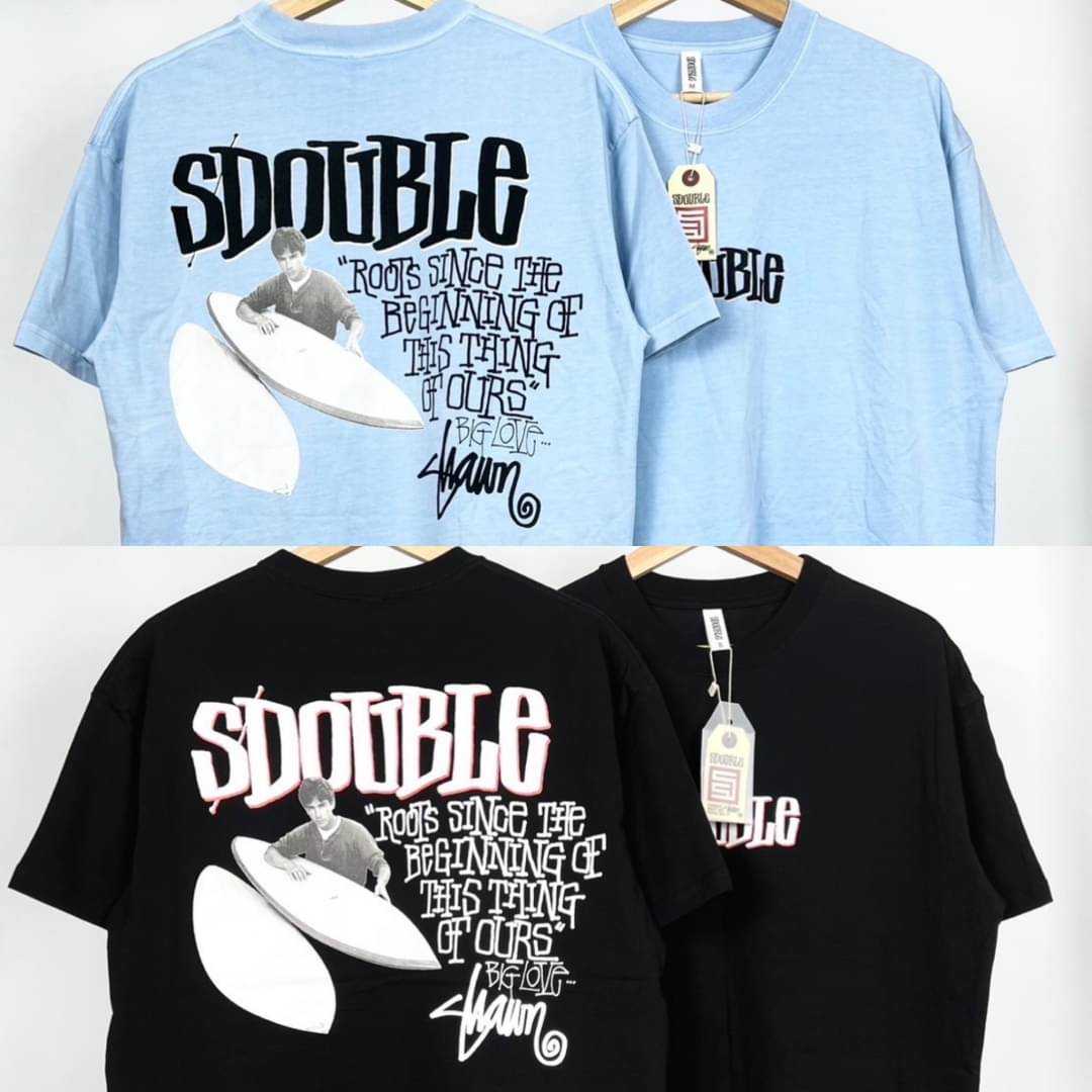 เสื้อยืด​ Stussy  S-Double by Shawn   