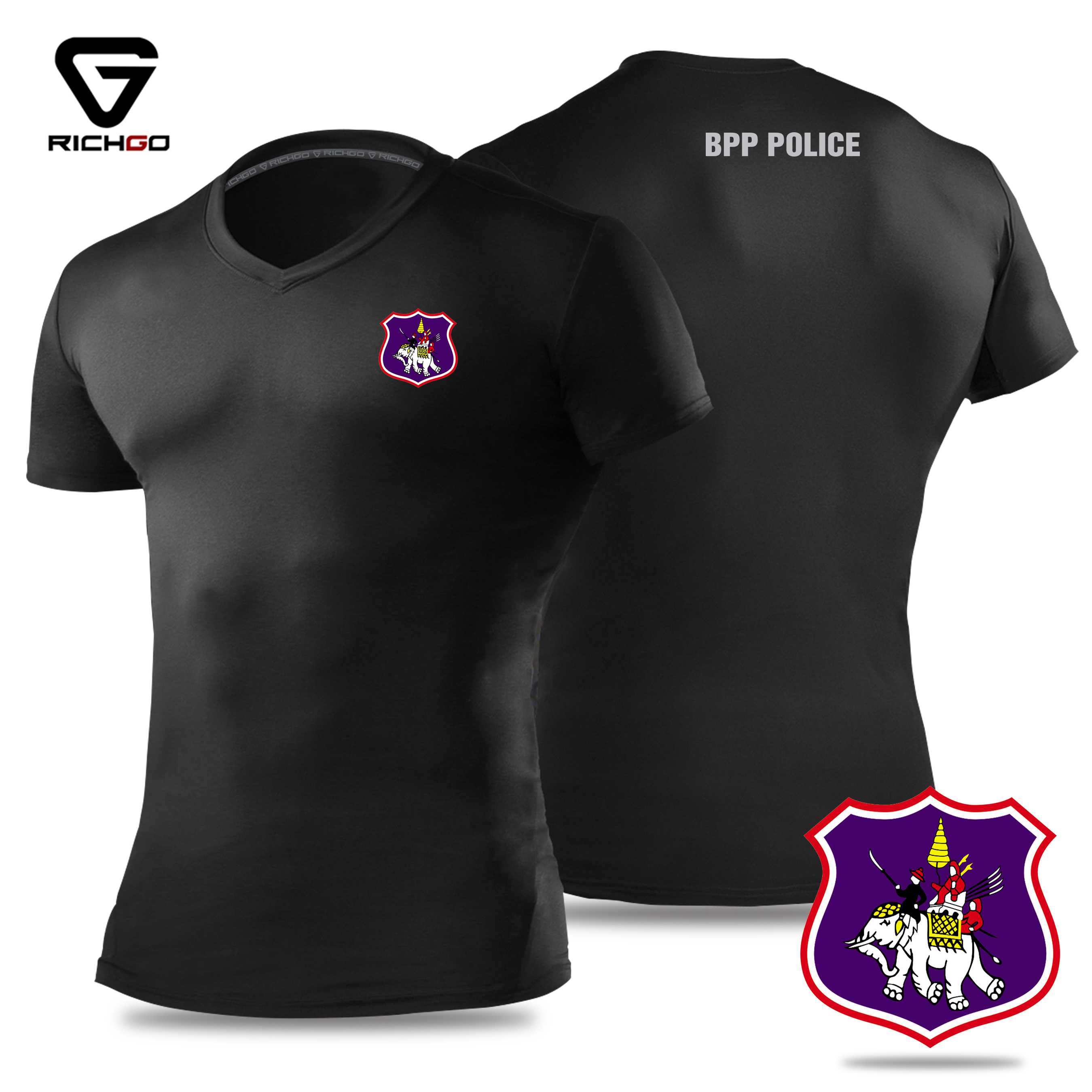 NVPL09-เสื้อยืดคอวีตำรวจตระเวนชายแดน2